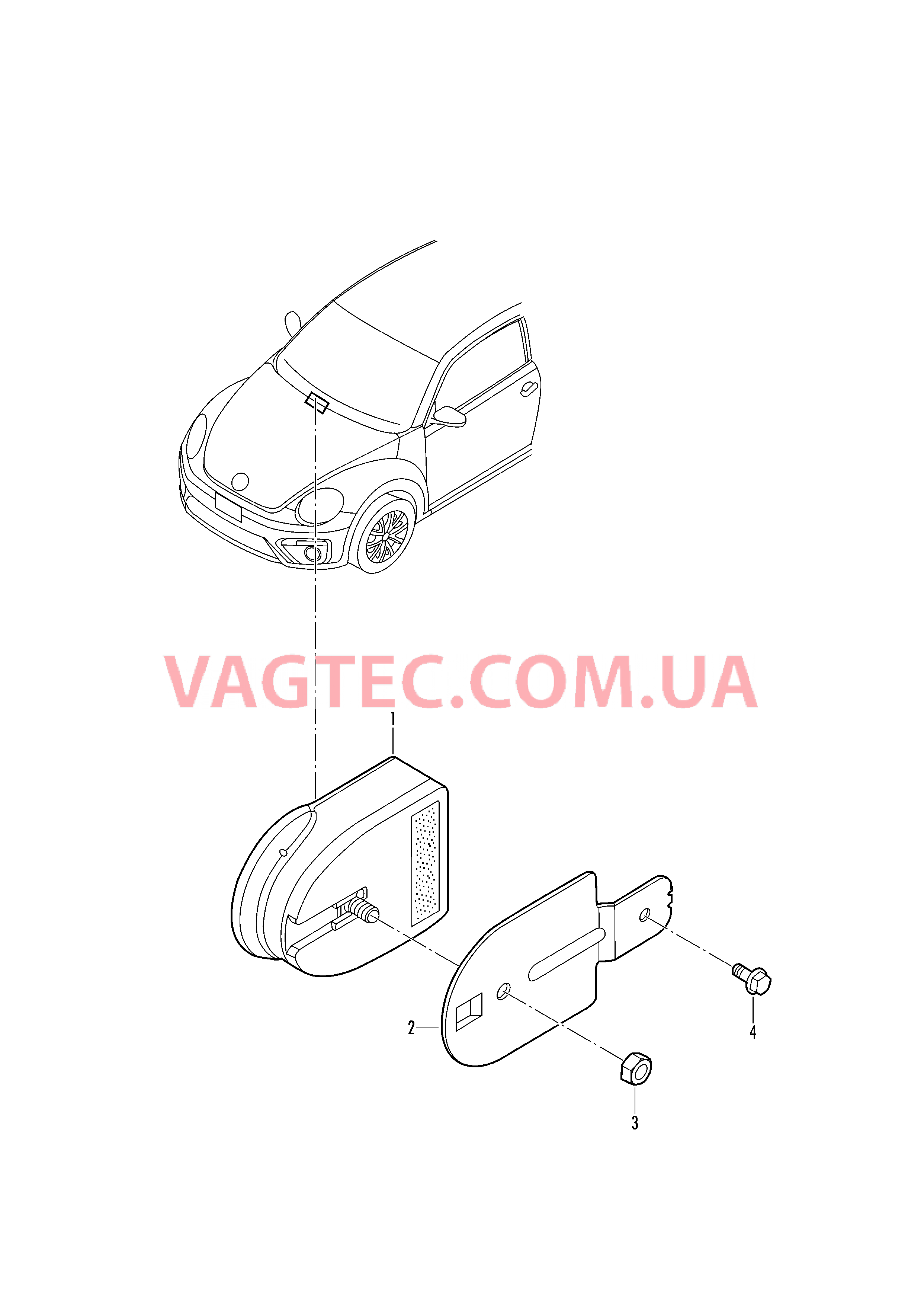 Противоугонная система для а/м с охраной салона  для VOLKSWAGEN Beetle.Cabriolet 2019