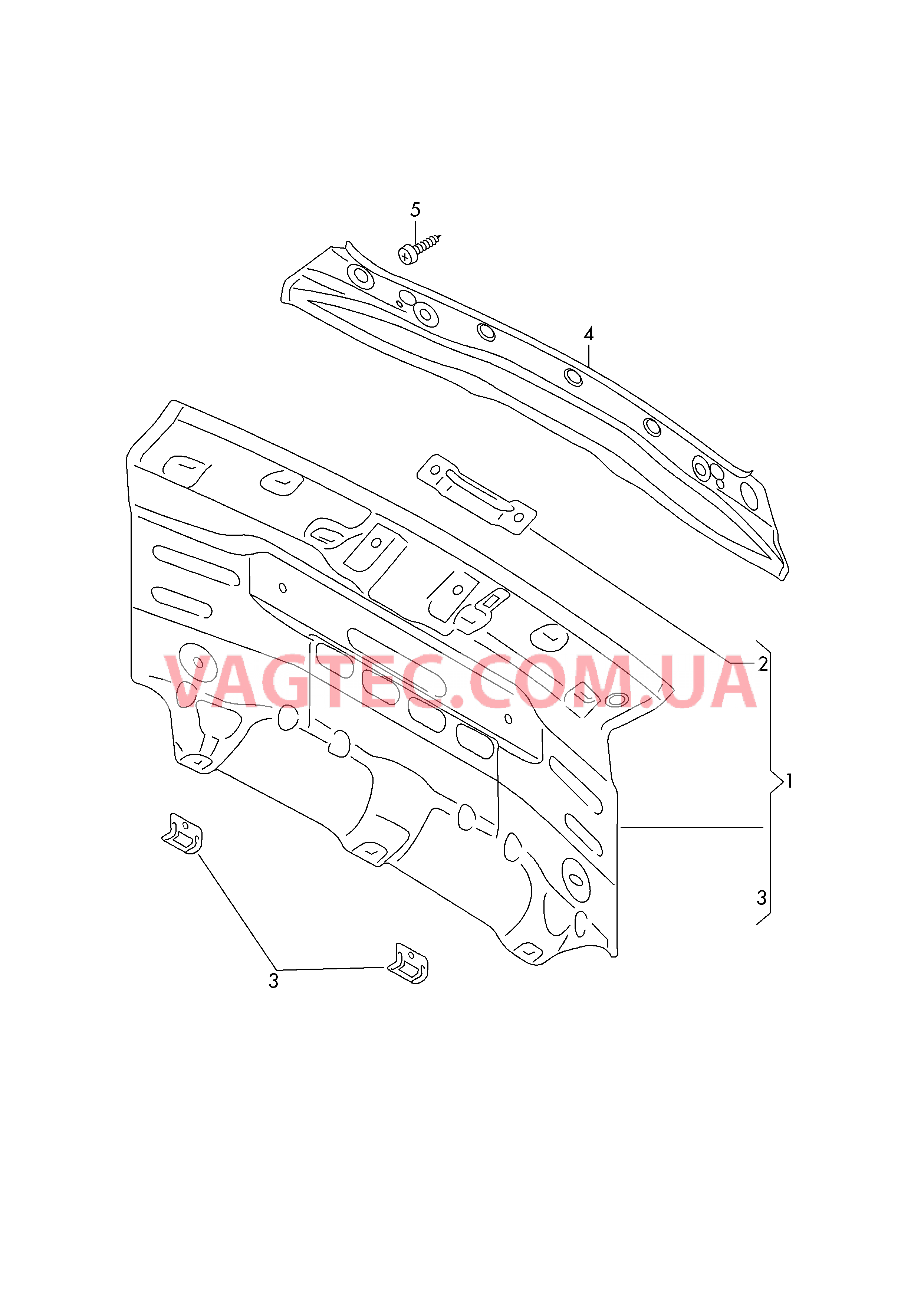 Cтенка задняя ------------------------------  для SKODA Kodiaq 2018