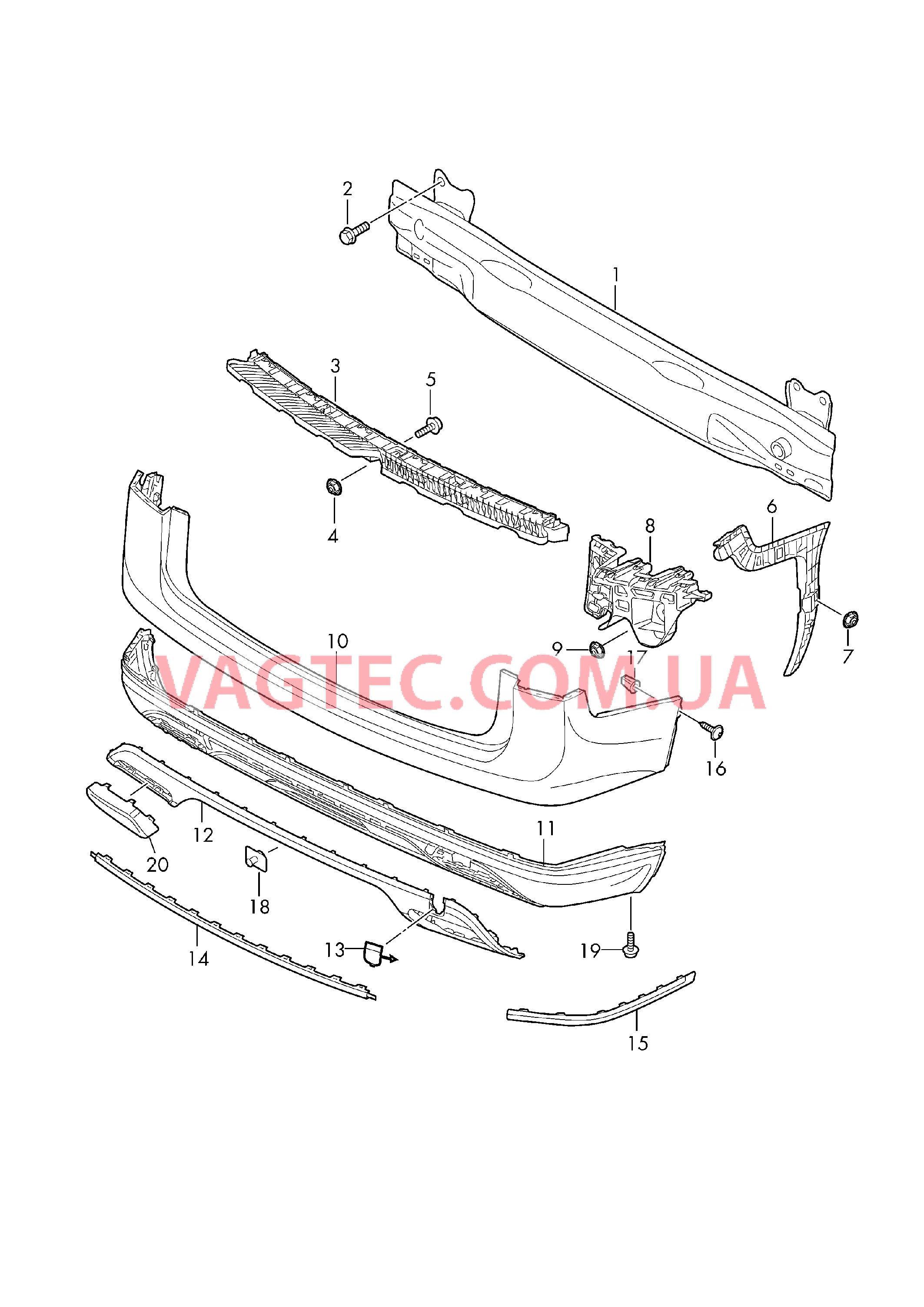 Бампер  для VOLKSWAGEN ATL 2019