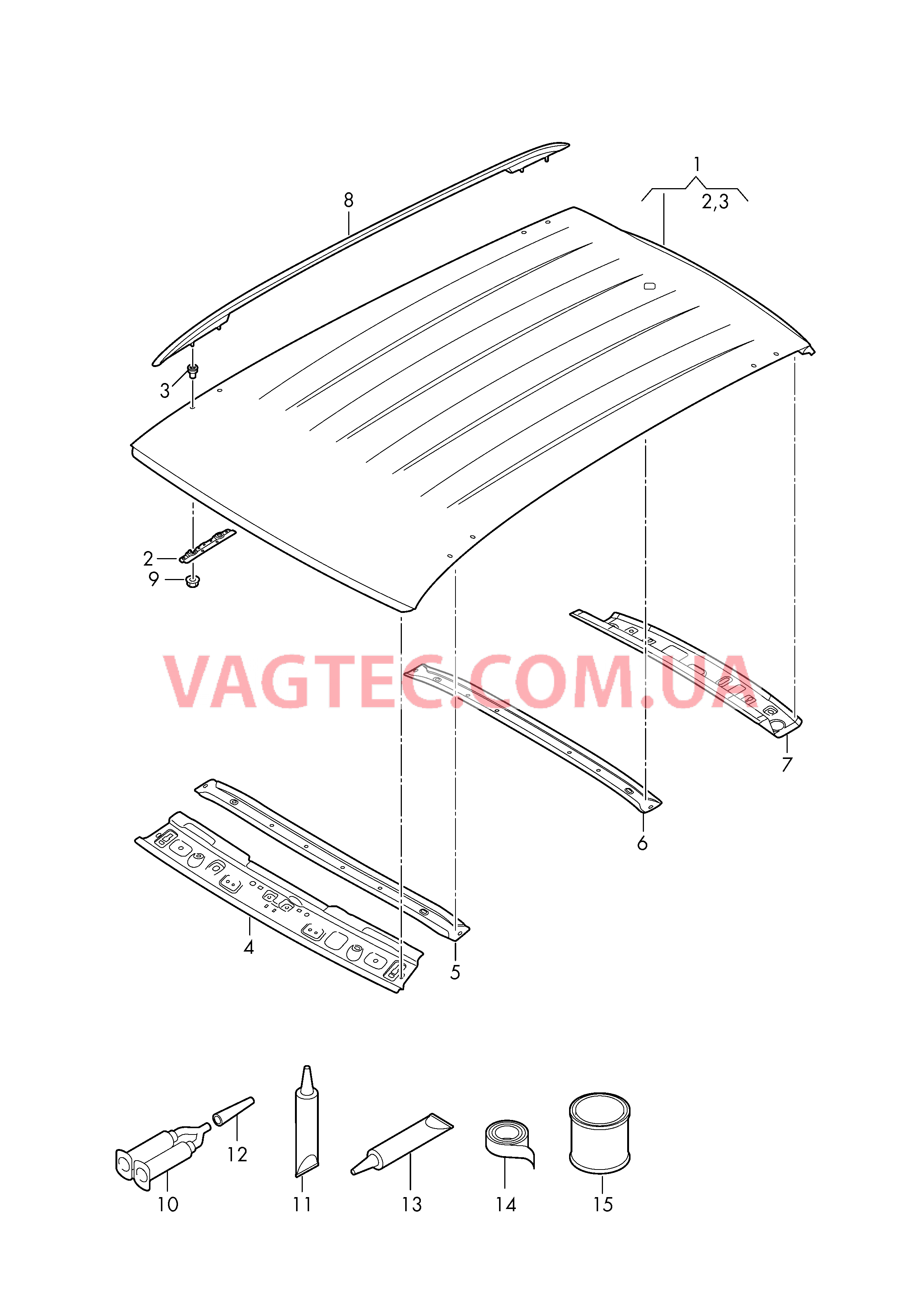 Крыша Клеящий и уплотняющий материал  для SEAT ARON 2019