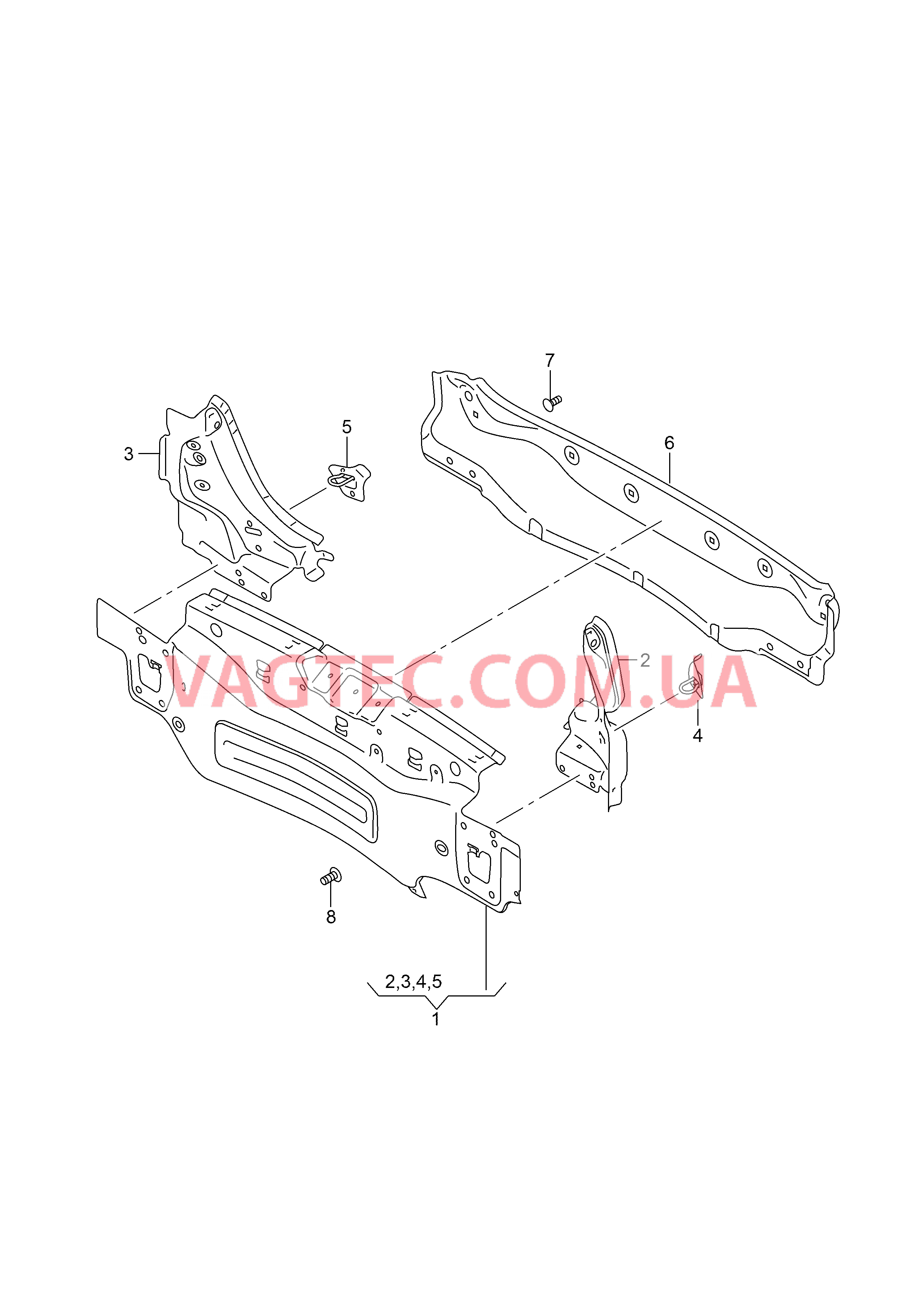 Задняя панель  для SEAT ARON 2019