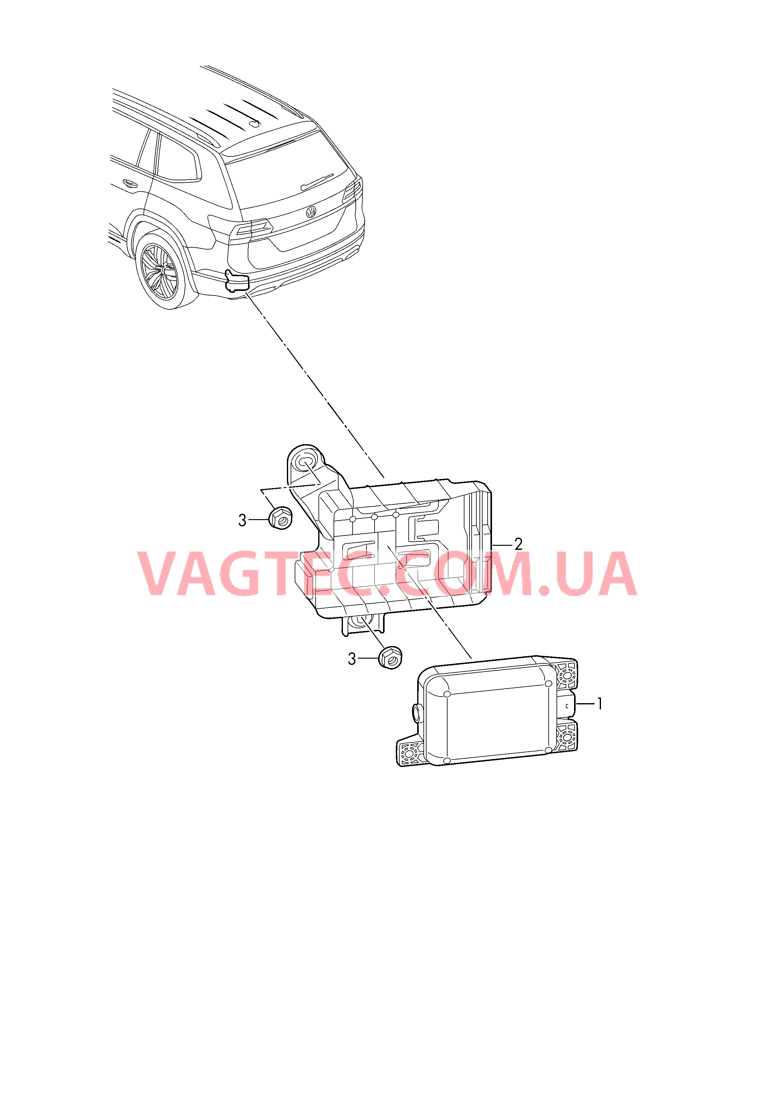 БУ системы распознавания мёртвых зон  для VOLKSWAGEN ATL 2019