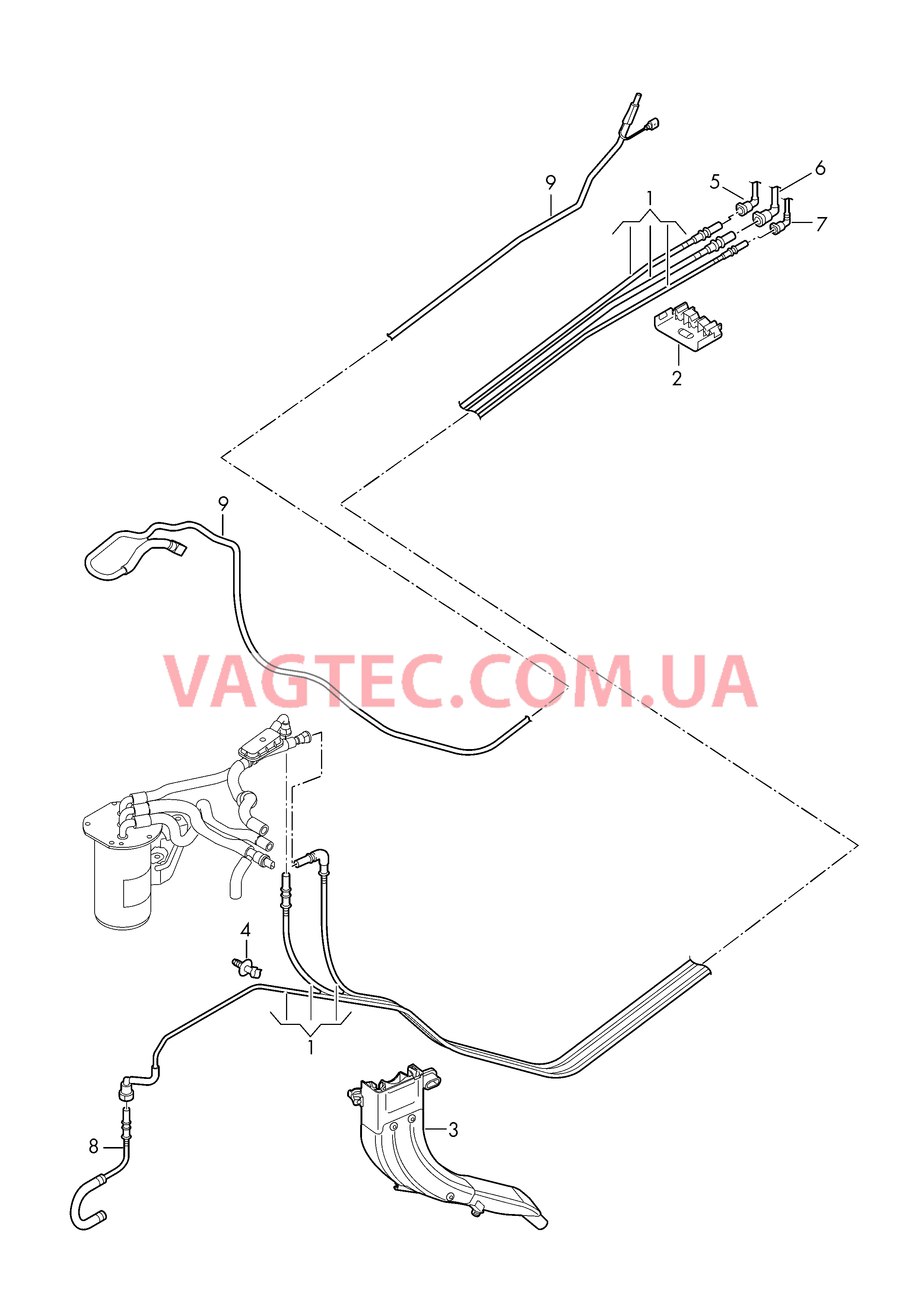 Топливопровод  для VOLKSWAGEN TROC 2018