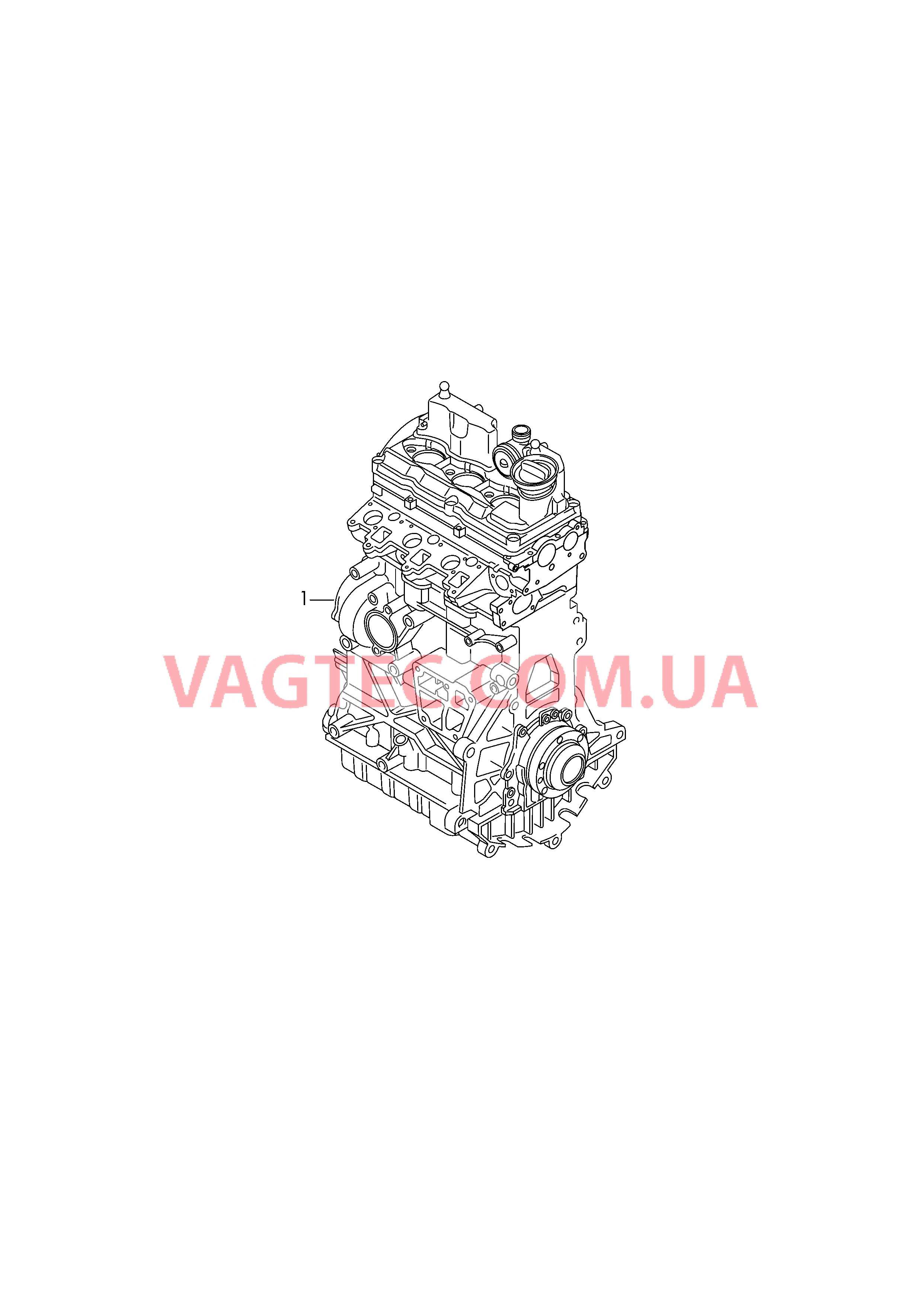 Двигатель с ГБЦ  для VOLKSWAGEN AME 2019