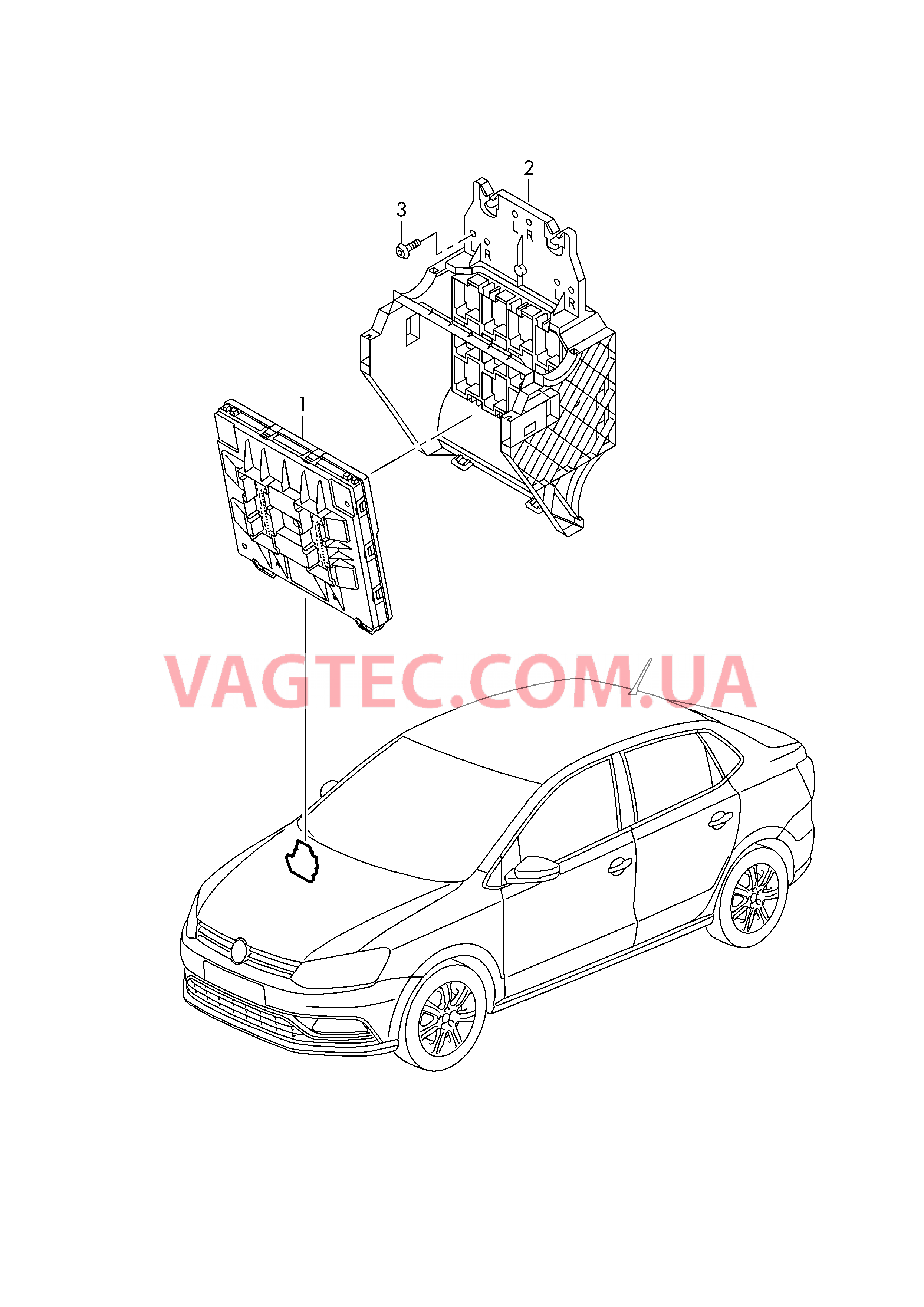 БУ (BCM) систем комфорта, межсетевого интерфейса и бортовой сети  для VOLKSWAGEN AME 2019