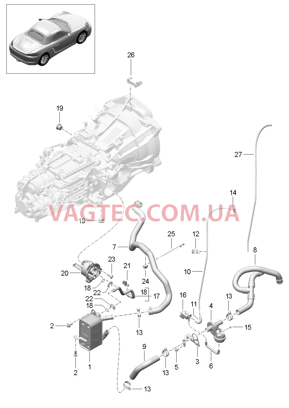 302-020 Мкпп, Теплообменник, Масляная трубка, Жидкостной канал
						
						G82.00, G82.20 для PORSCHE Boxster 2017USA