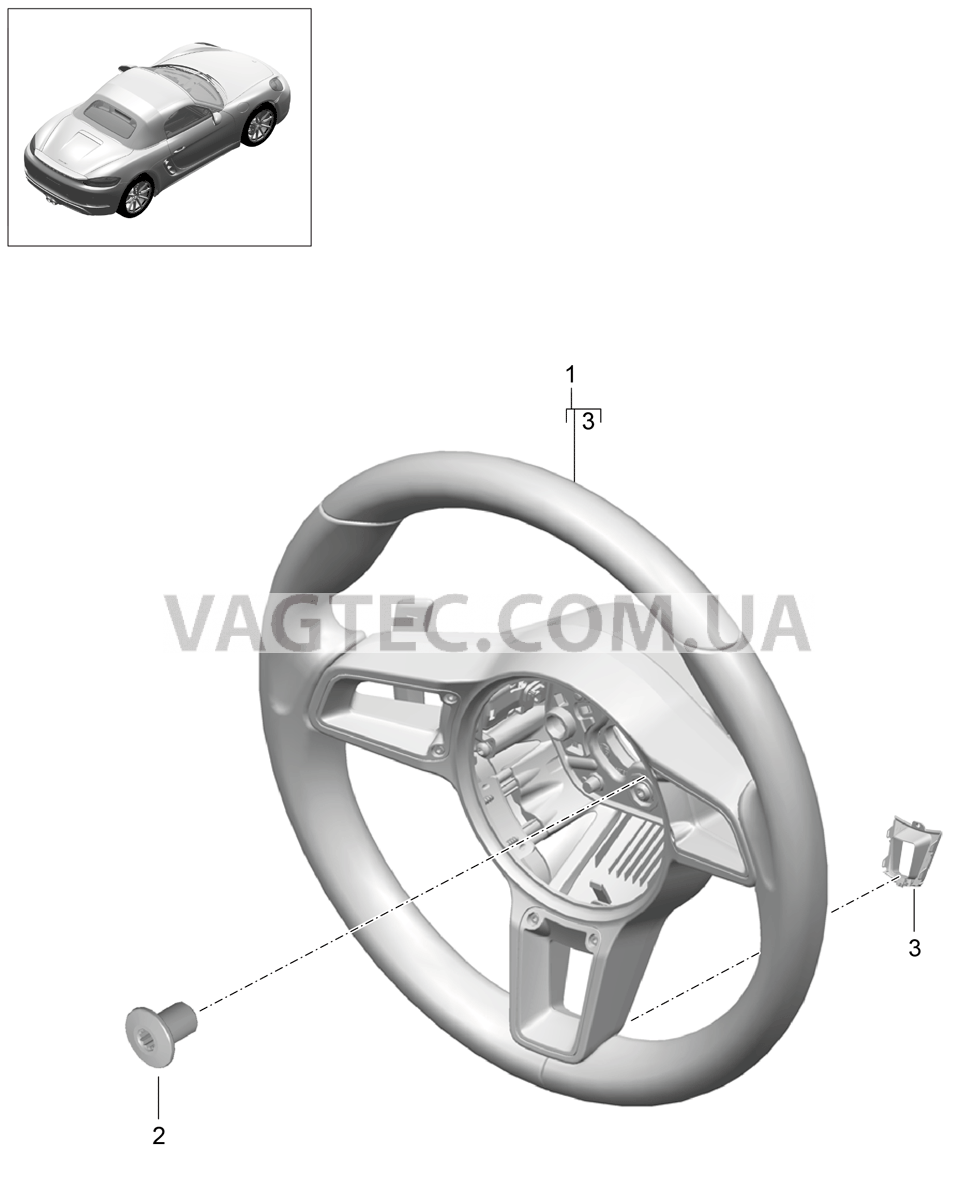 403-005 Рулевые колеса, Мкпп
						
						I480 для PORSCHE Boxster 2017