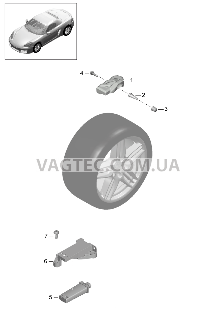 601-005 Сис.контр.дав.возд.в шин.
						
						I482/483 для PORSCHE Boxster 2017