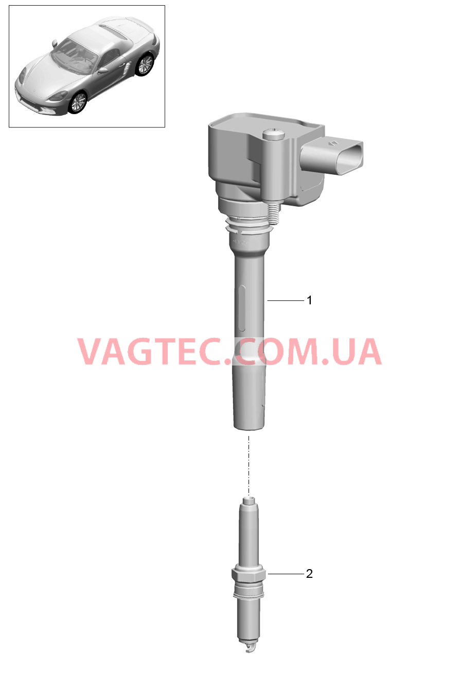 901-000 Система зажигания для PORSCHE Boxster 2017