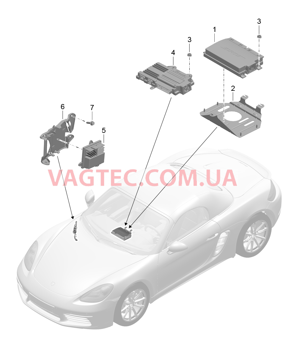 911-010 Усилитель
						
						I9VJ/9VL для PORSCHE Boxster 2017USA