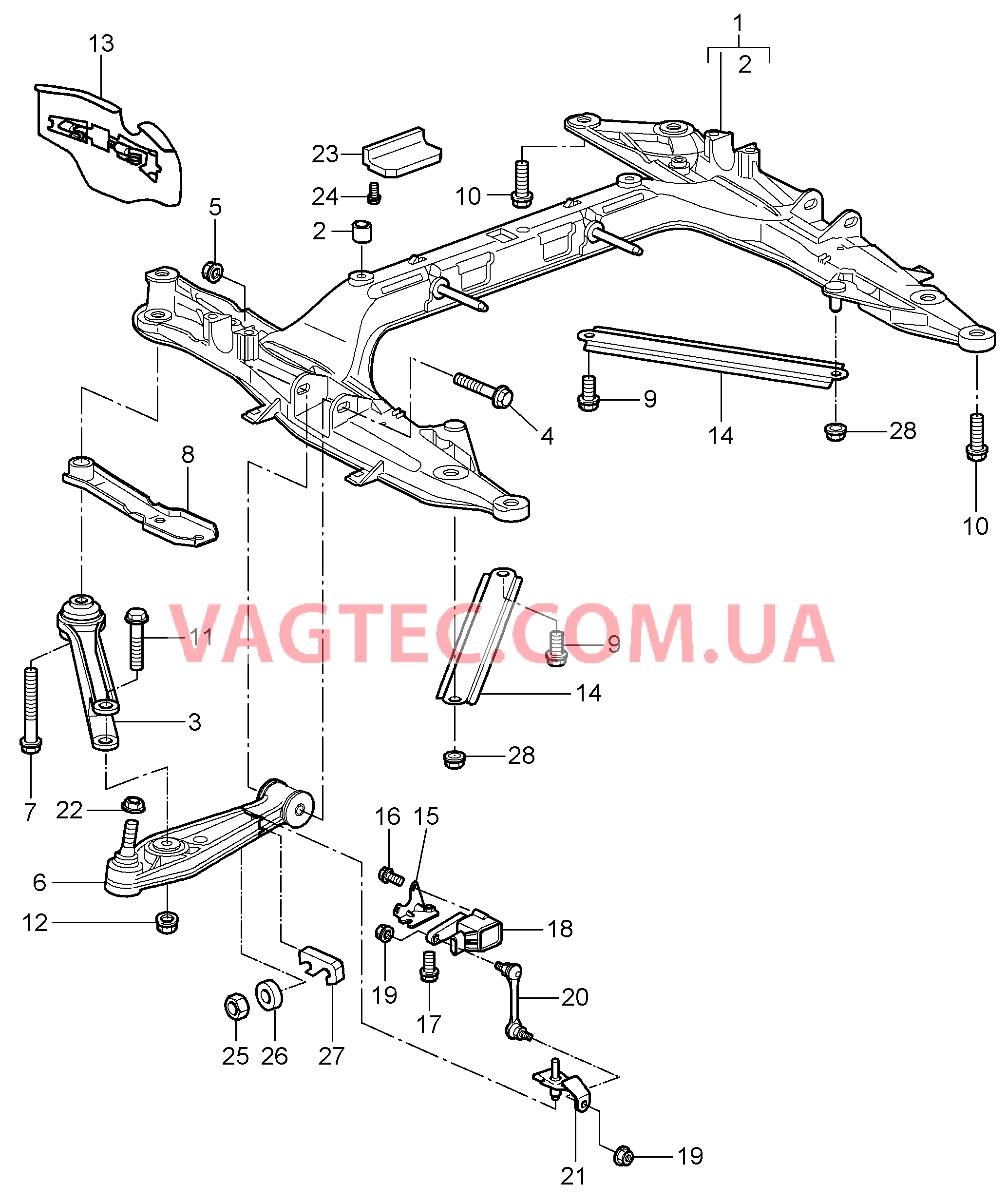 401-000 Поперечина, Поперечный рычаг, Поперечина для PORSCHE Porsche911TurboGT2 2007-2009