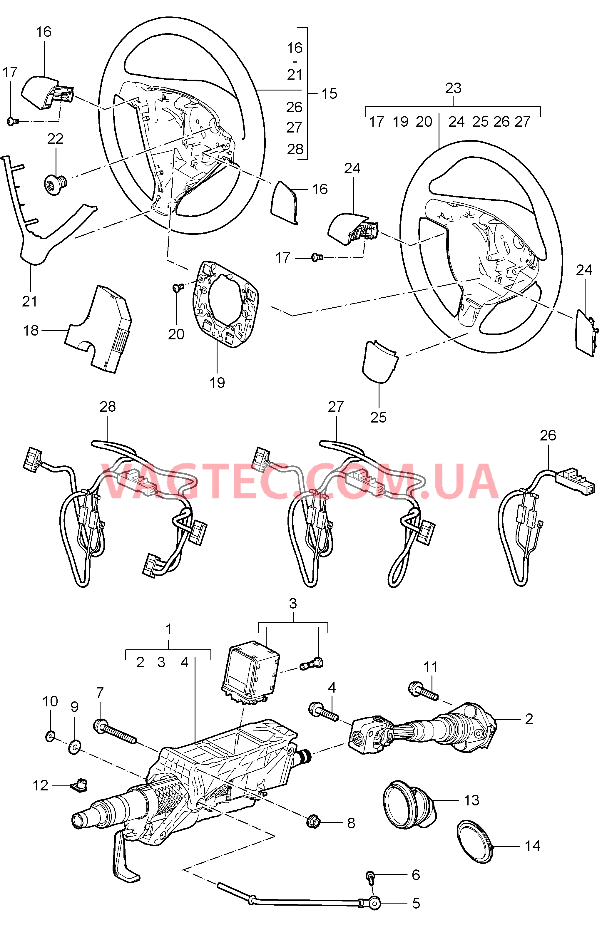 403-005 Защитная трубка рулевого вала, Рулевой вал, Рулевые колеса для PORSCHE Porsche911TurboGT2 2007-2009USA