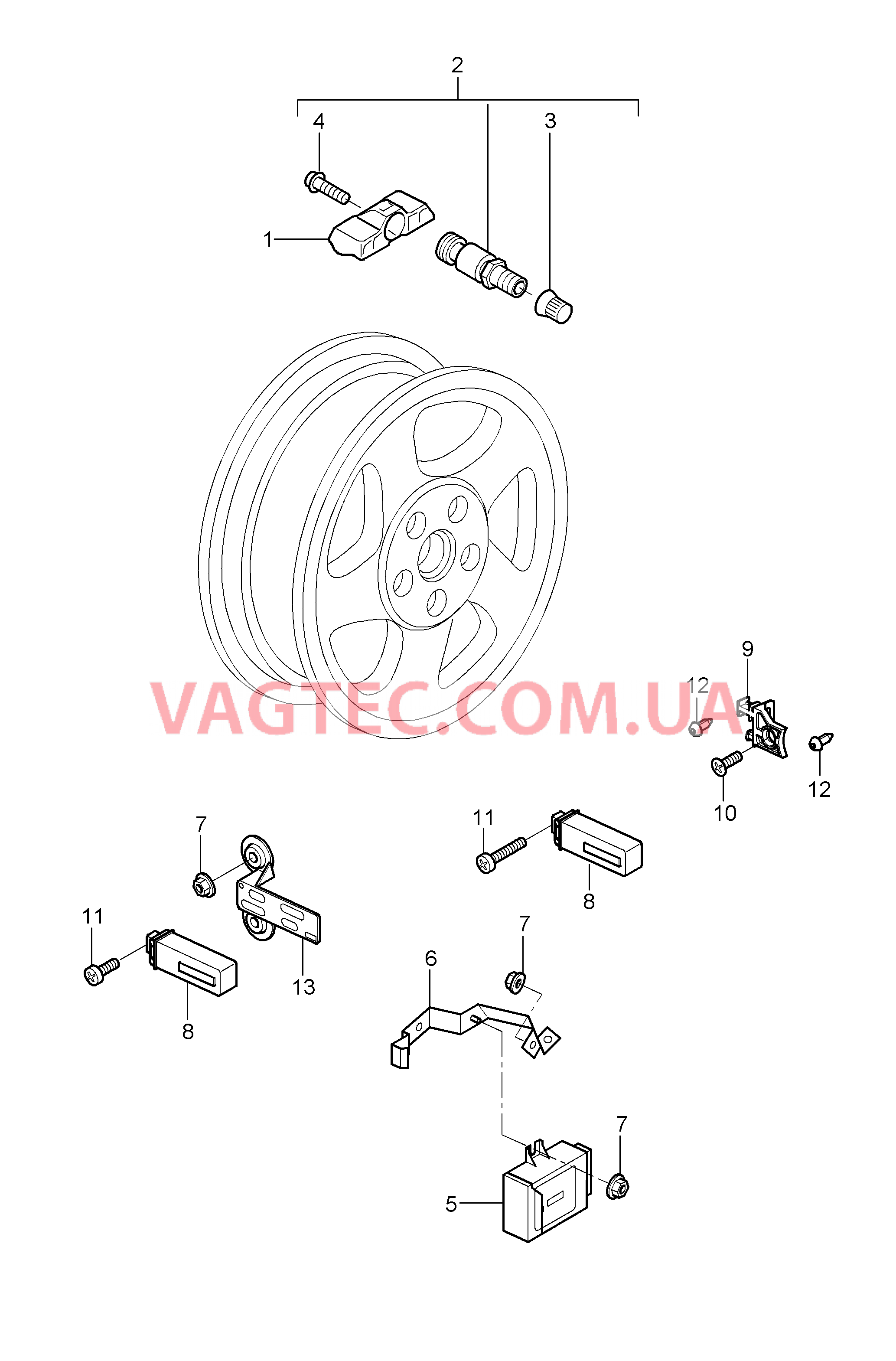 601-005 Сис.контр.дав.возд.в шин.
						
						COUPE, I482/483, CABRIO для PORSCHE Porsche911TurboGT2 2007-2009