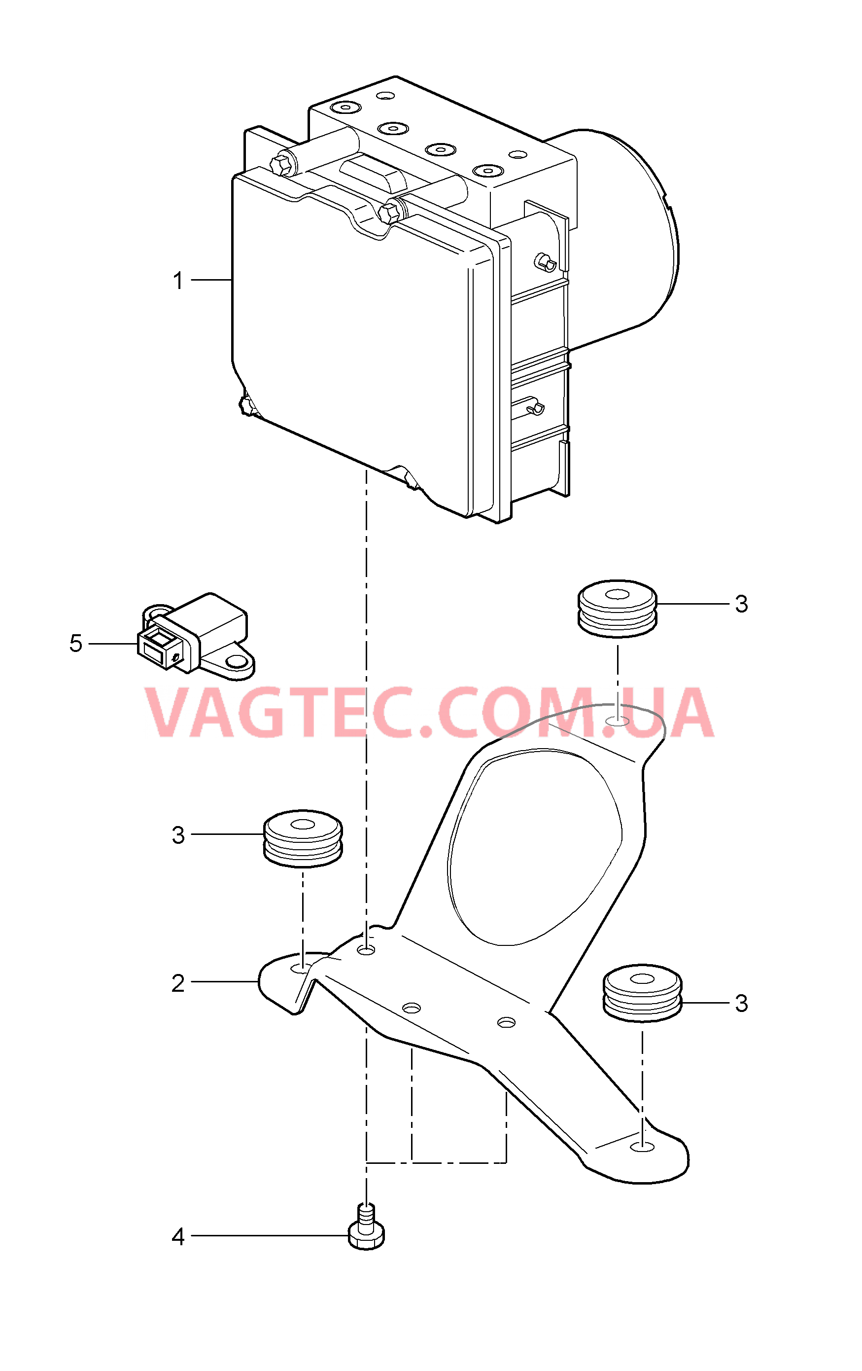 605-000 Гидравлич.модуль, ABS, Управление для PORSCHE Porsche911TurboGT2 2007-2009USA