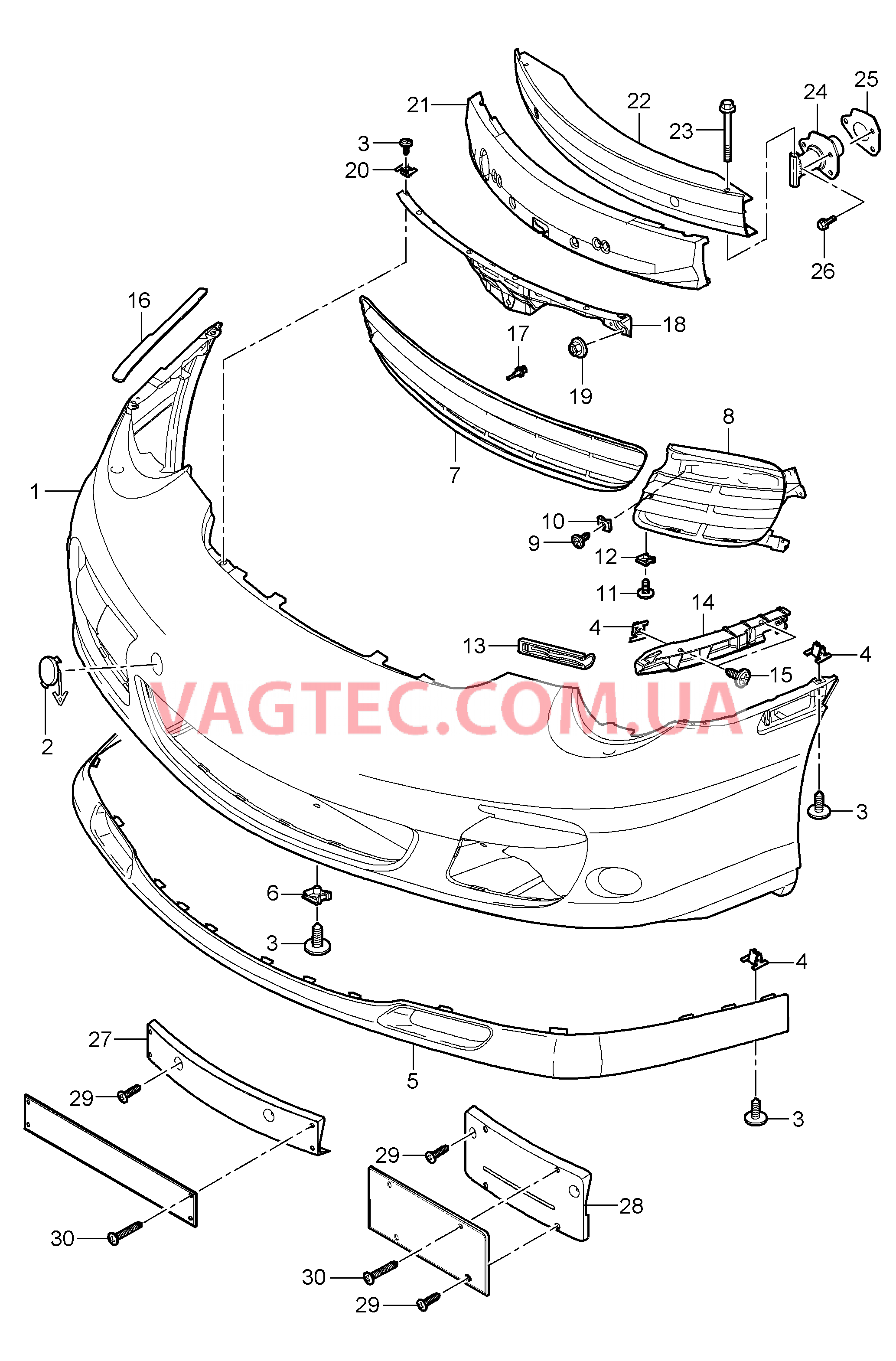 802-000 Бампер, передний для PORSCHE Porsche911TurboGT2 2007-2009USA