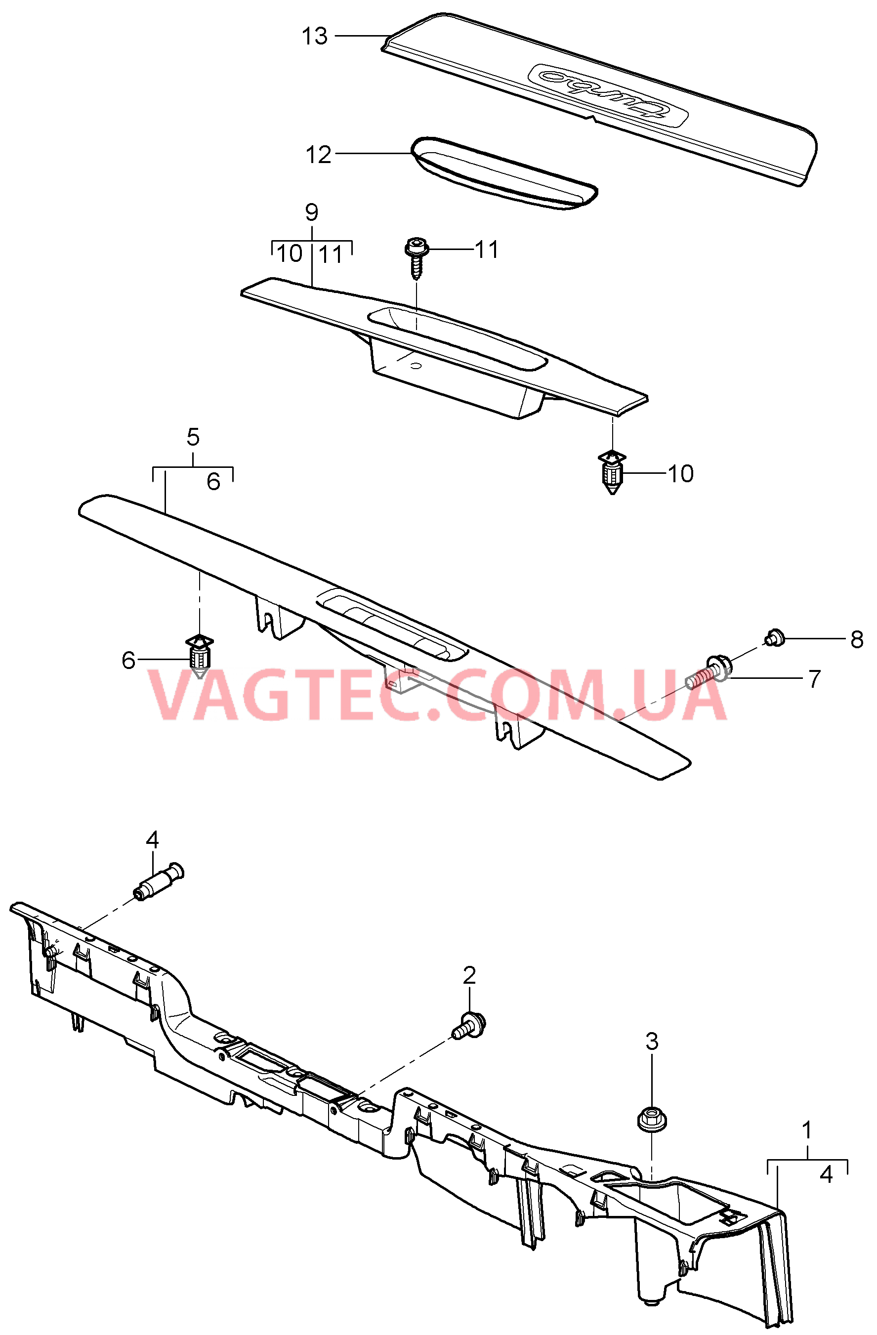 807-003 Обшивка, Порог для PORSCHE Porsche911TurboGT2 2007-2009