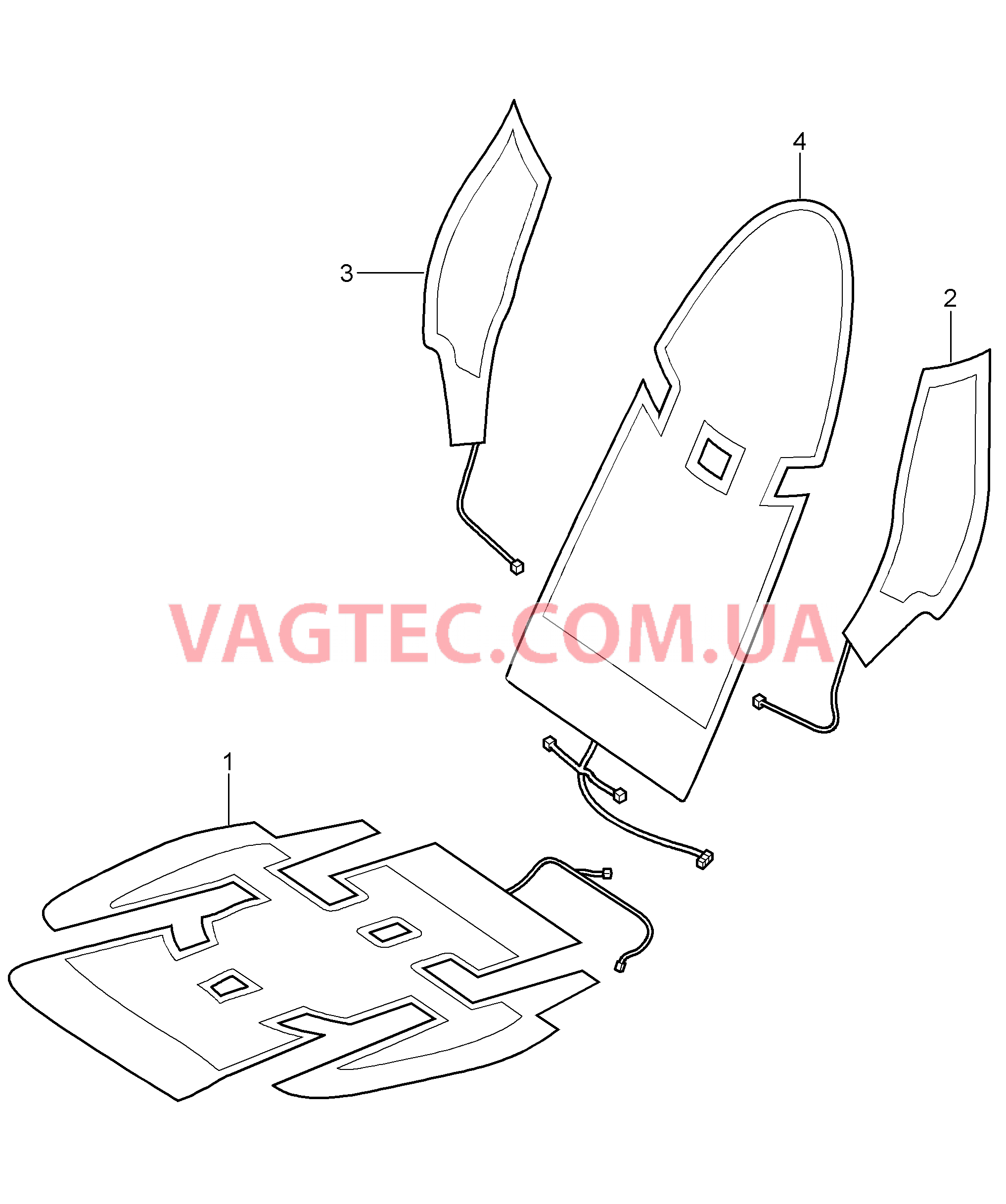 817-067 Обогрев, Переднее сиденье, Сиденье KOMFORT для PORSCHE Porsche911TurboGT2 2007-2009