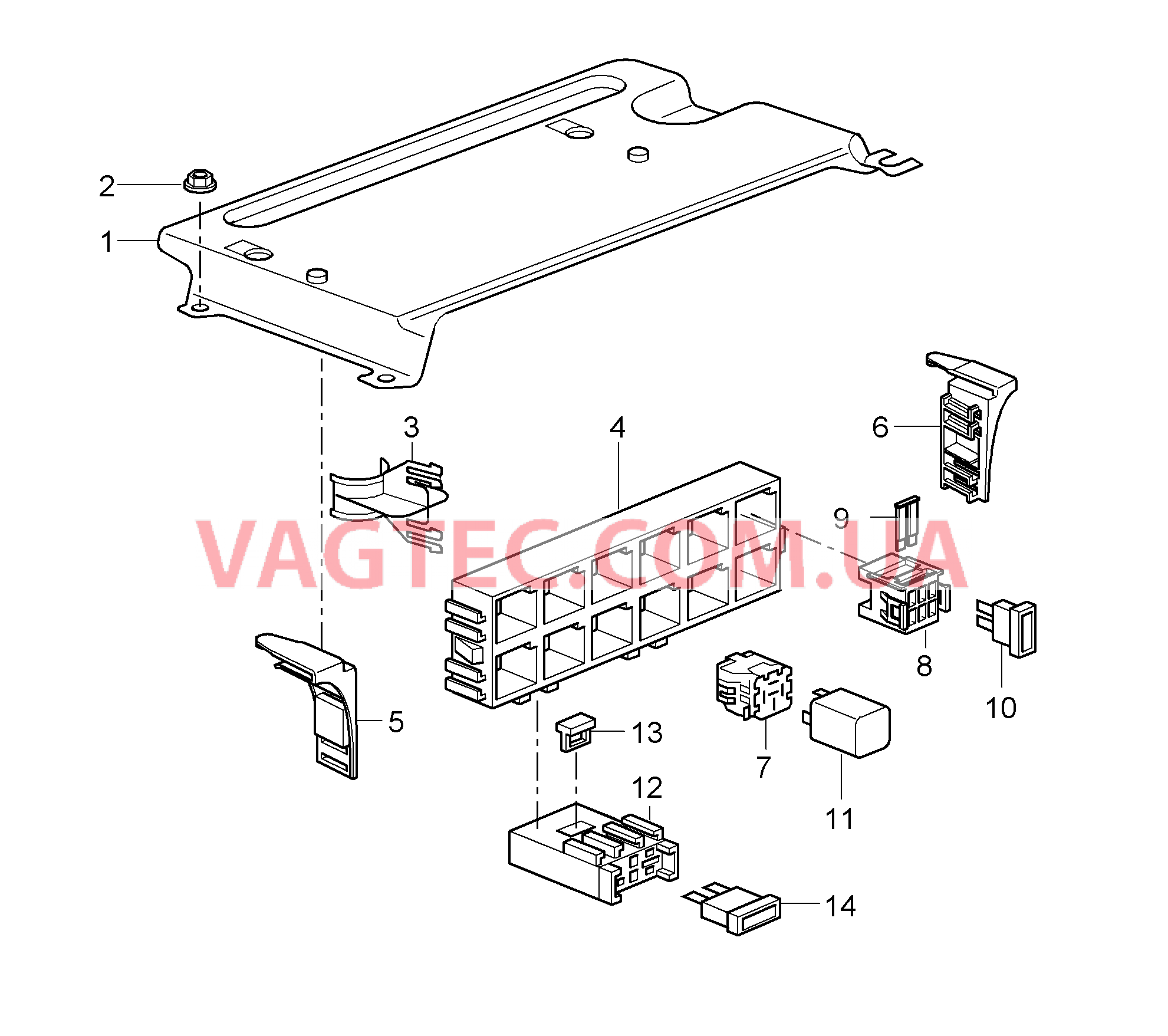 902-001 Блок упр. бортовой сети, Задняя часть кузова для PORSCHE Porsche911TurboGT2 2007-2009