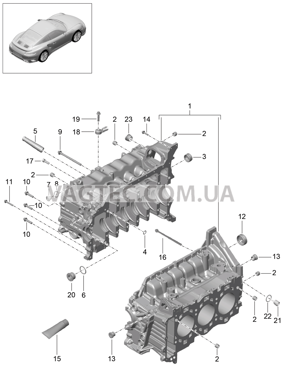 101-005 Кривошипный механизм для PORSCHE Porsche991Turbo 2014-2017