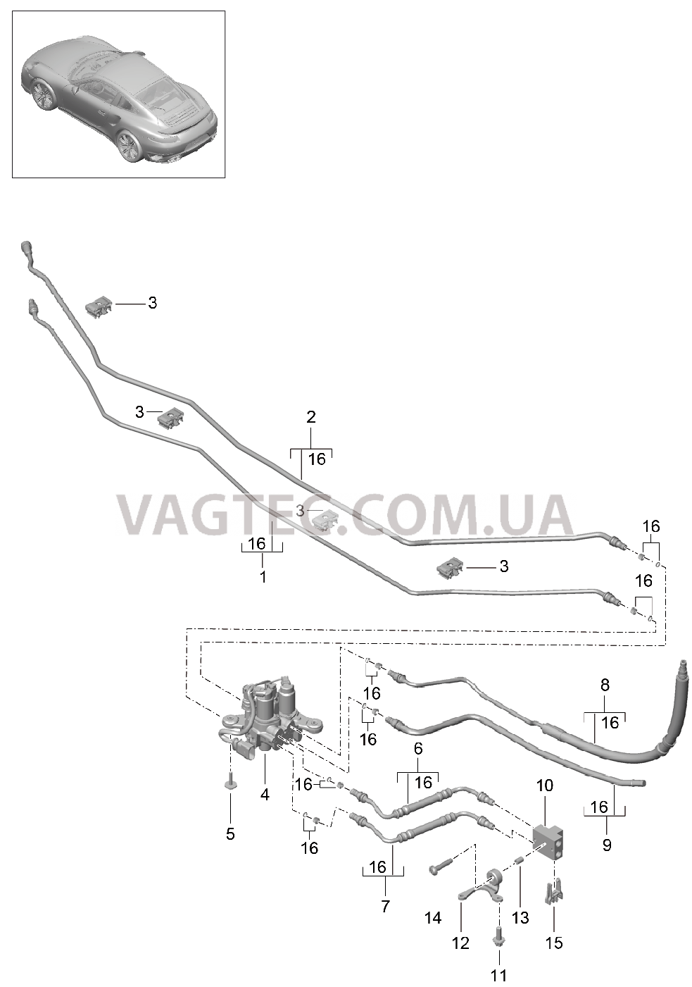 402-040 Линии, Днище кузова, средний, PDCC
						
						I352 для PORSCHE Porsche991Turbo 2014-2017USA