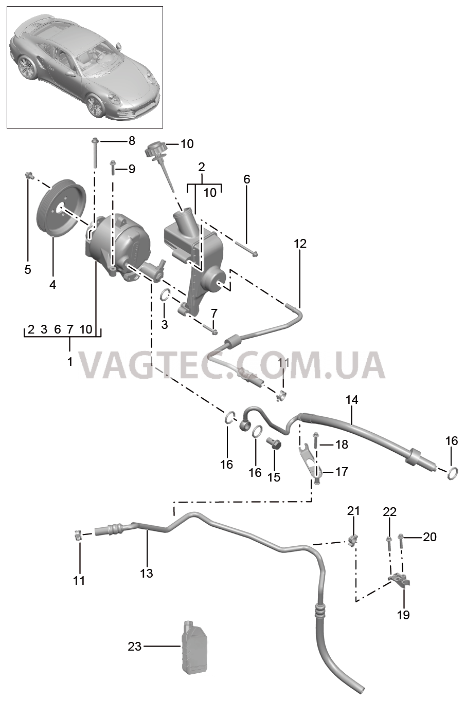 402-062 Линии, Двигатель, PDCC
						
						I031/352 для PORSCHE Porsche991Turbo 2014-2017USA