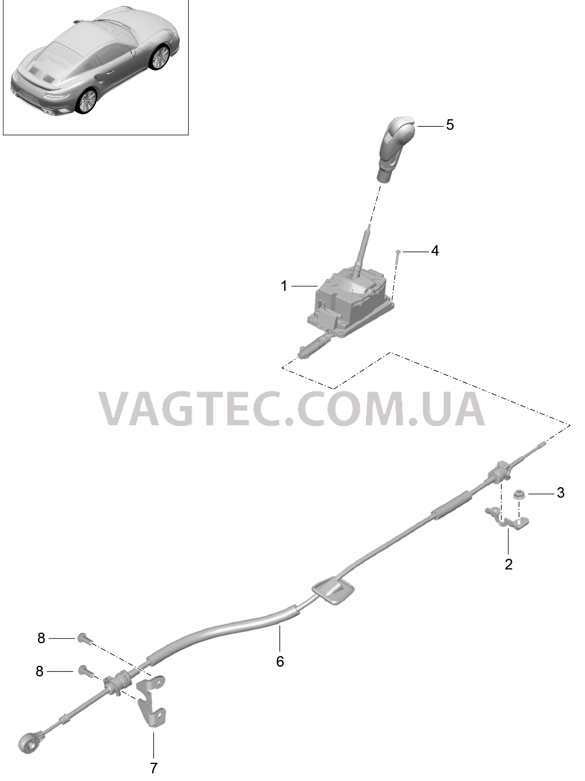 701-002 Селектор, PDK
						
						I250 для PORSCHE Porsche991Turbo 2014-2017USA