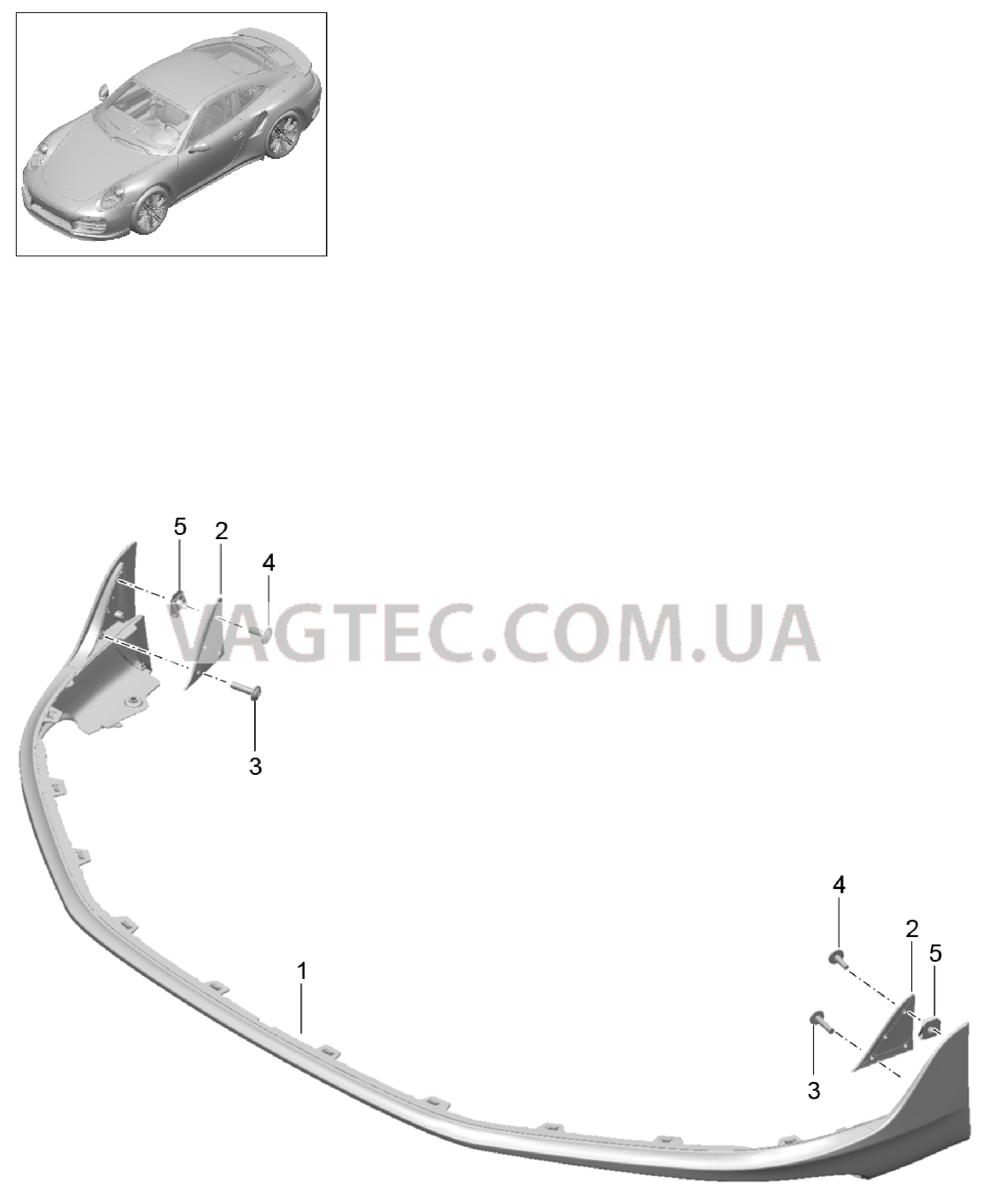 802-009 Передний спойлер, Аэродинамический обвес
						
						IXAF/XAV для PORSCHE Porsche991Turbo 2014-2017USA