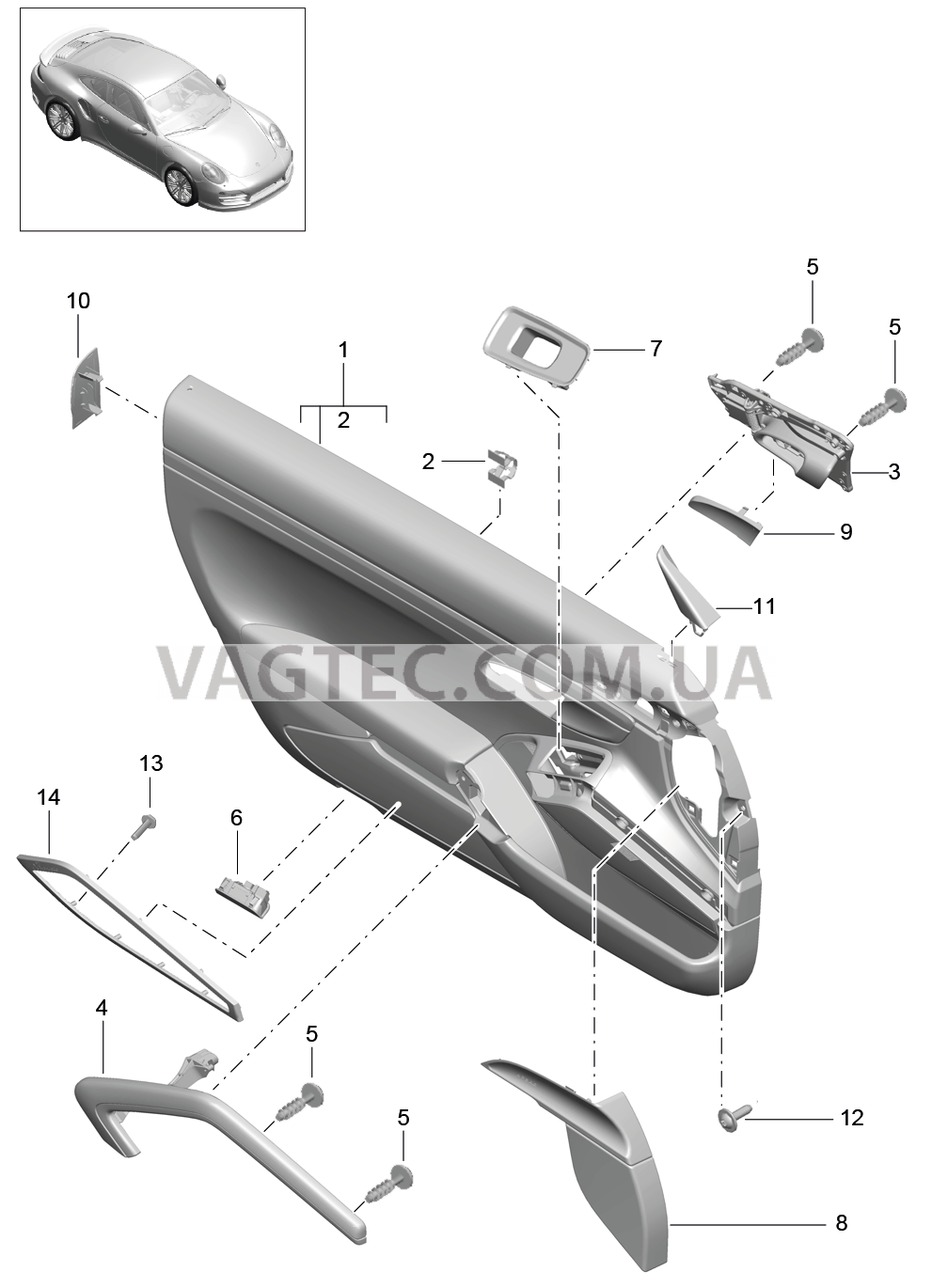 808-048 Обшивка двери, Детали, Декоративн.панель, Углерод, 2. поколение
						
						IXWC/981 для PORSCHE Porsche991Turbo 2014-2017USA