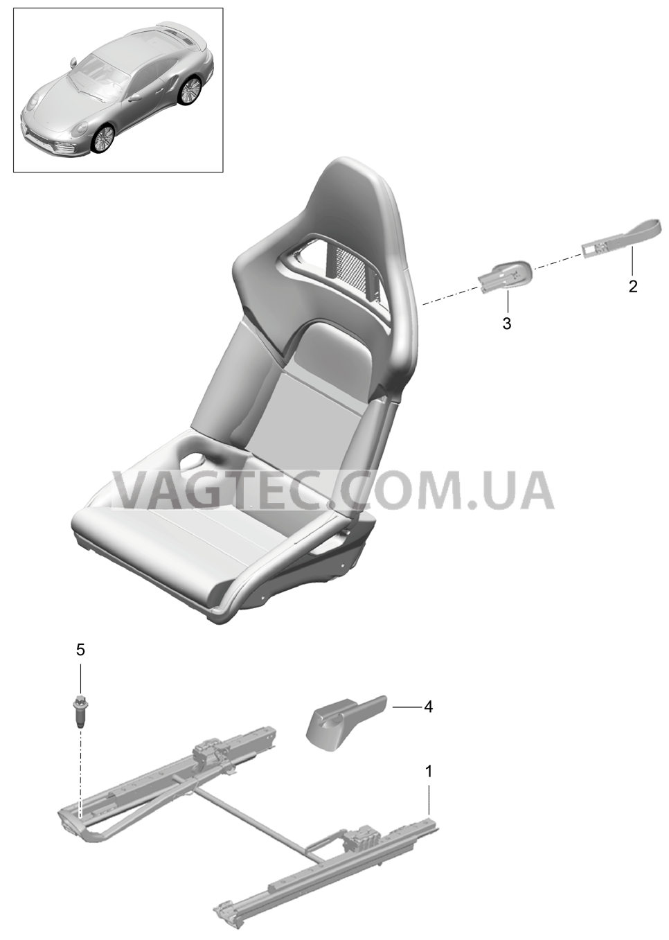 817-001 для PORSCHE Porsche991Turbo 2014-2017USA