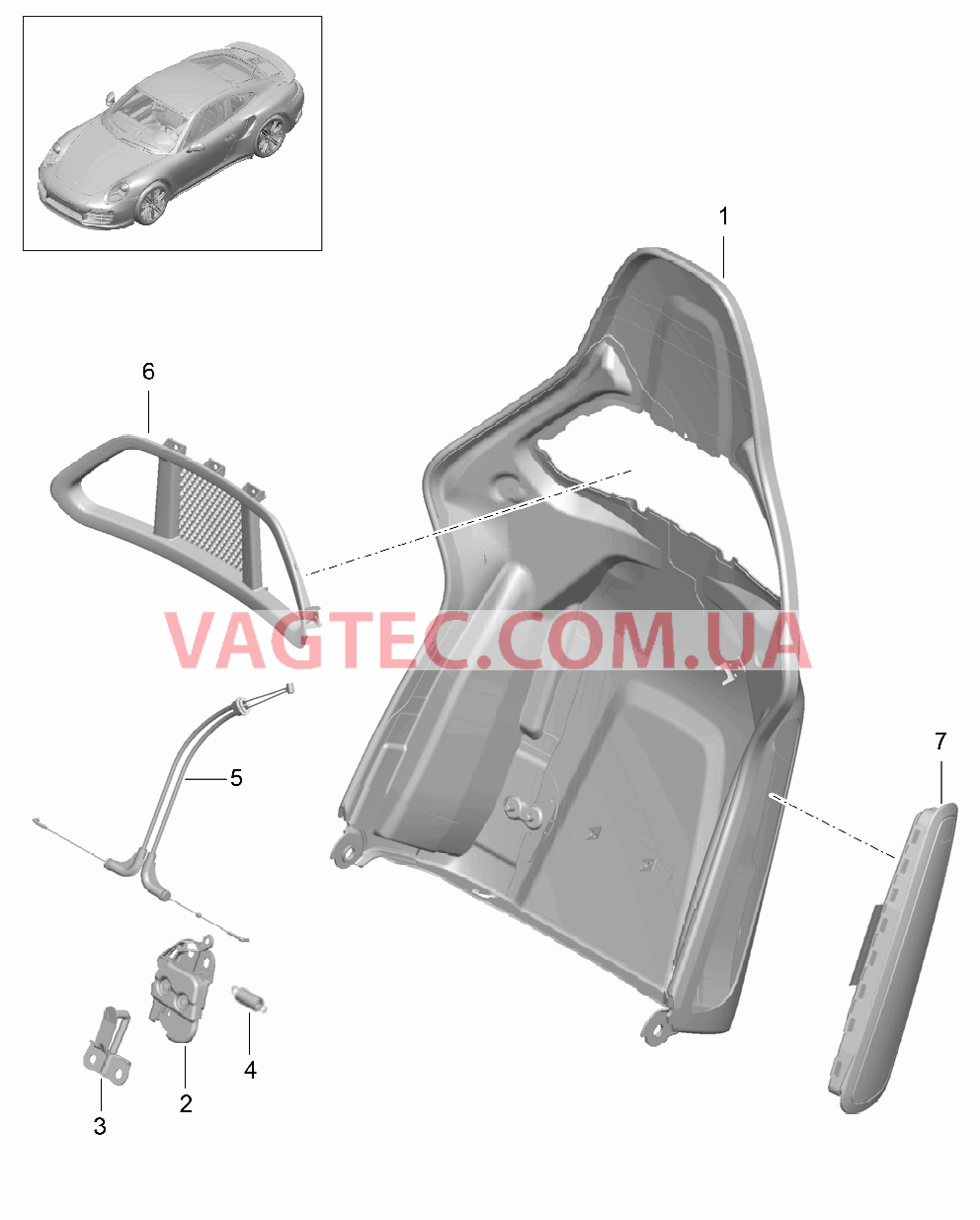 817-006 для PORSCHE Porsche991Turbo 2014-2017USA