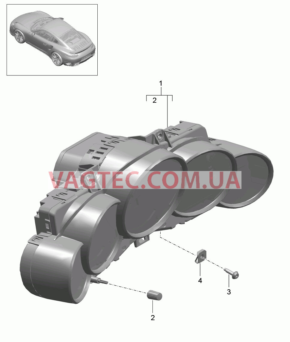 906-001 Инструменты, Циферблат, цветной
						
						-I022 для PORSCHE Porsche991Turbo 2014-2017