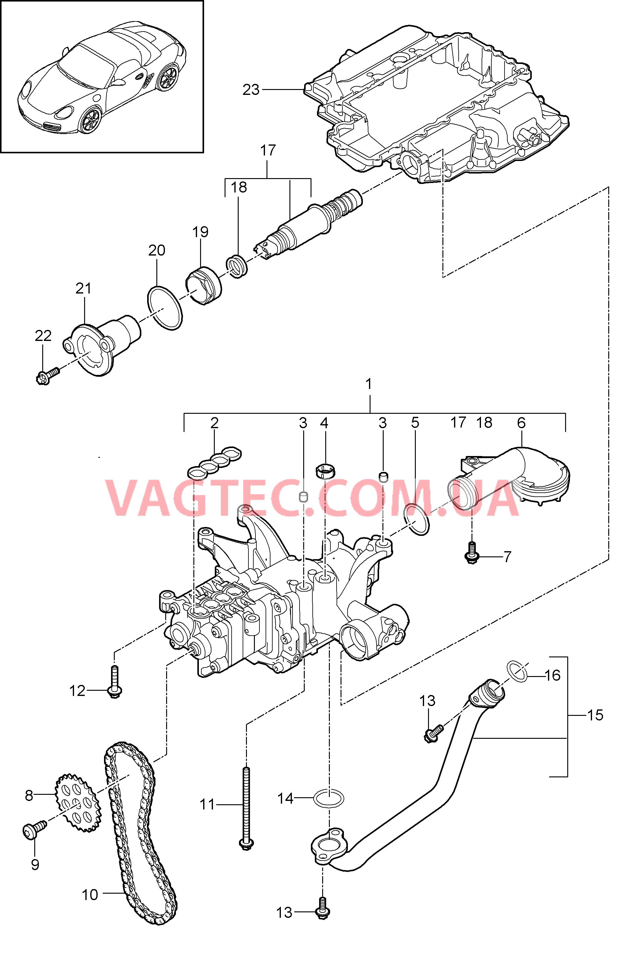 104-000 Масляный насос
						
						MA1.20, MA1.21 для PORSCHE Boxster 2009-2012