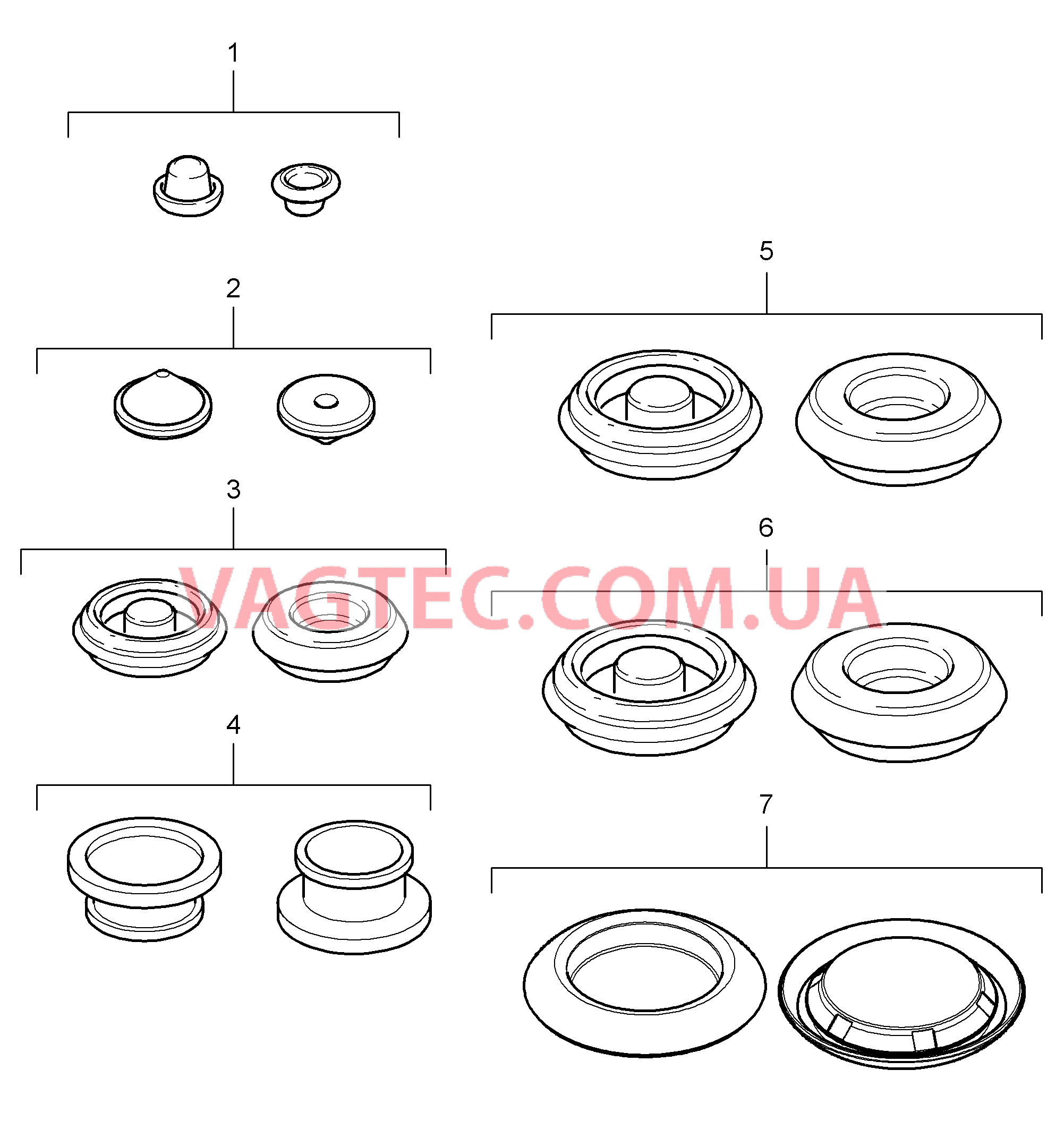 801-002 Пробка для PORSCHE Boxster 2009-2012