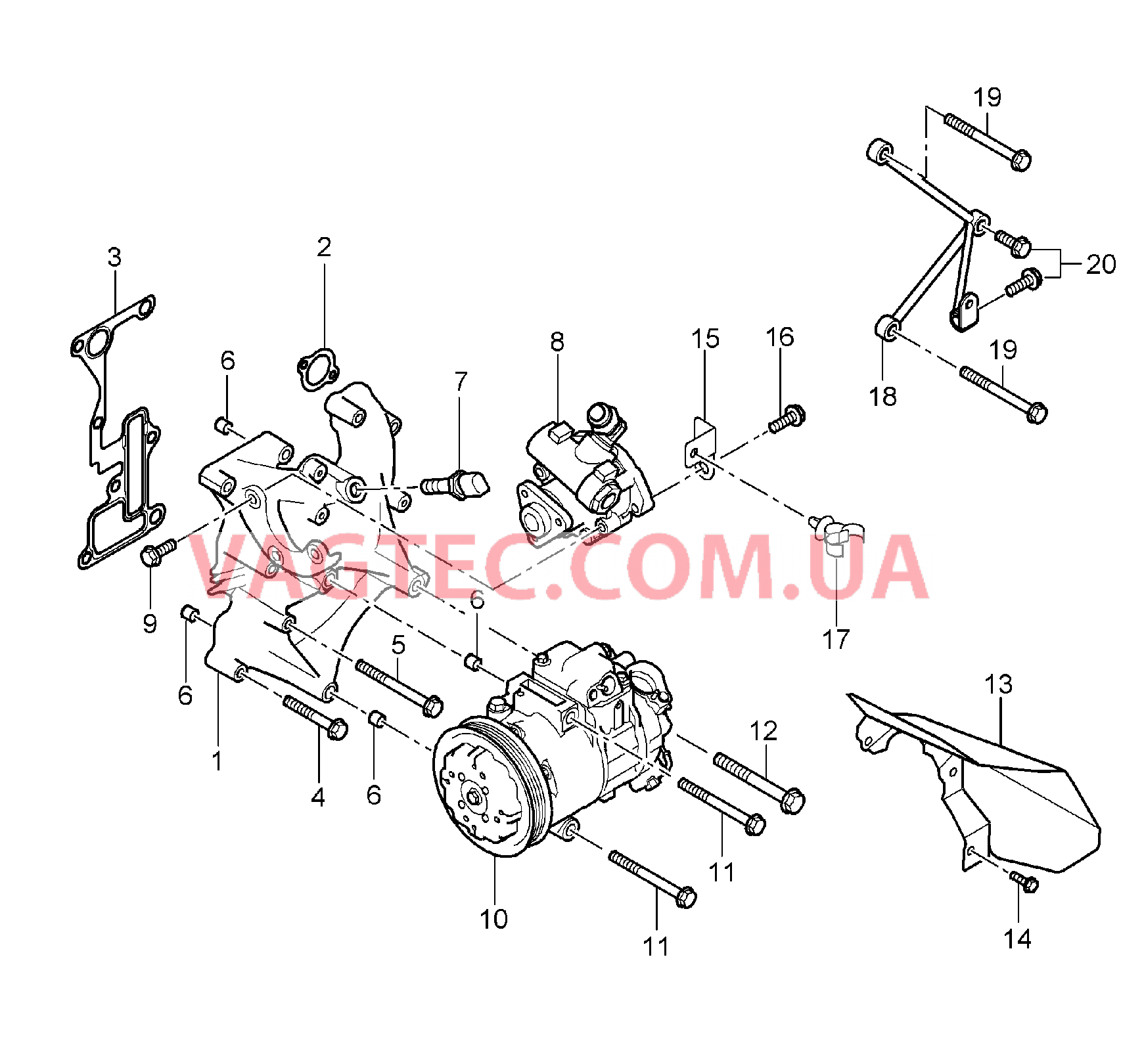 104-015 Консоль, Сервонасос, Компрессор, Кондиционер
						
						M80.01 для PORSCHE CarreraGT 2004-2006-USA