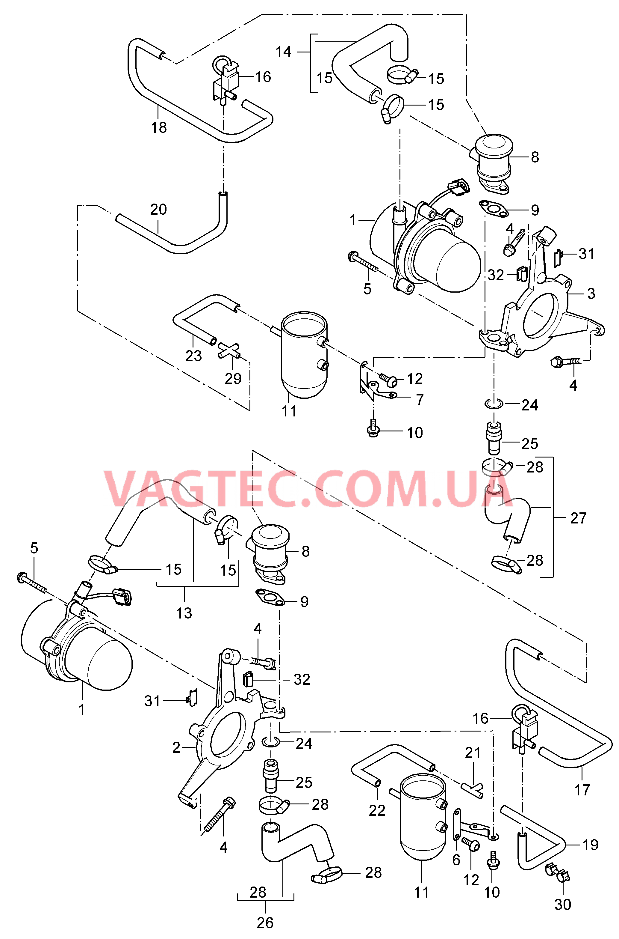 108-000 Подача воздуха для PORSCHE CarreraGT 2004-2006-USA