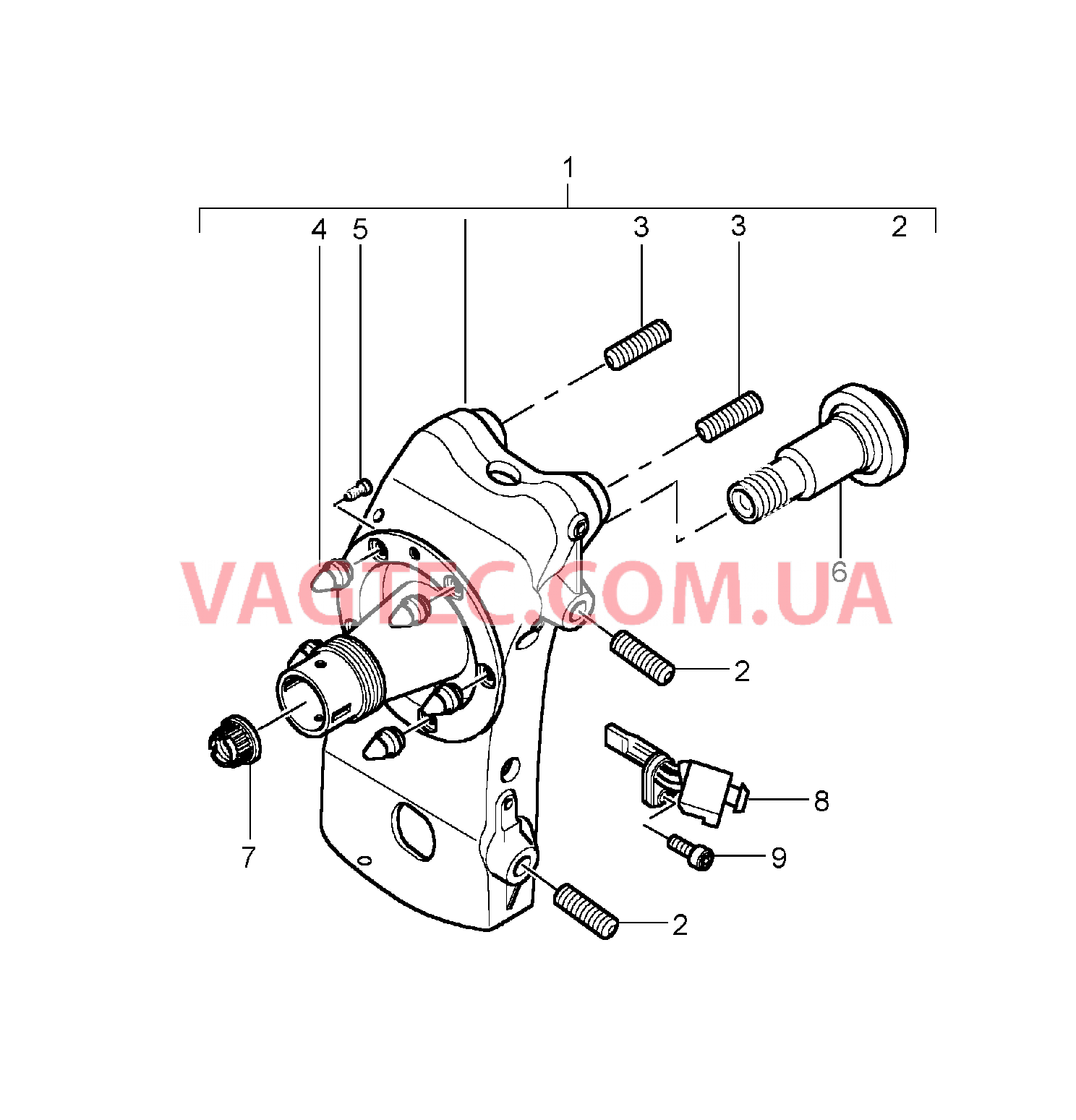 401-005 Корпус подшипника ступицы для PORSCHE CarreraGT 2004-2006