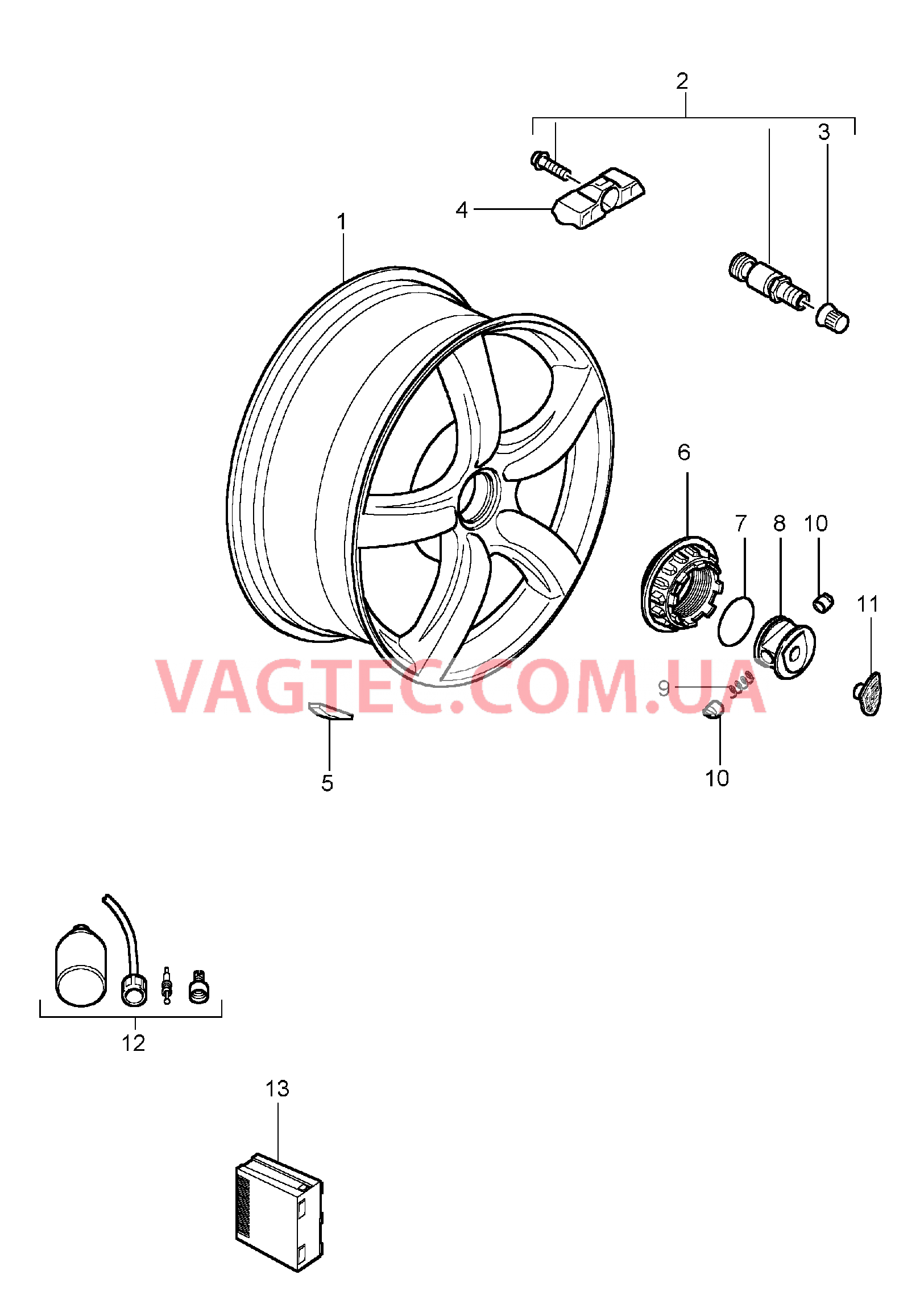 601-000 Колеса для PORSCHE CarreraGT 2004-2006