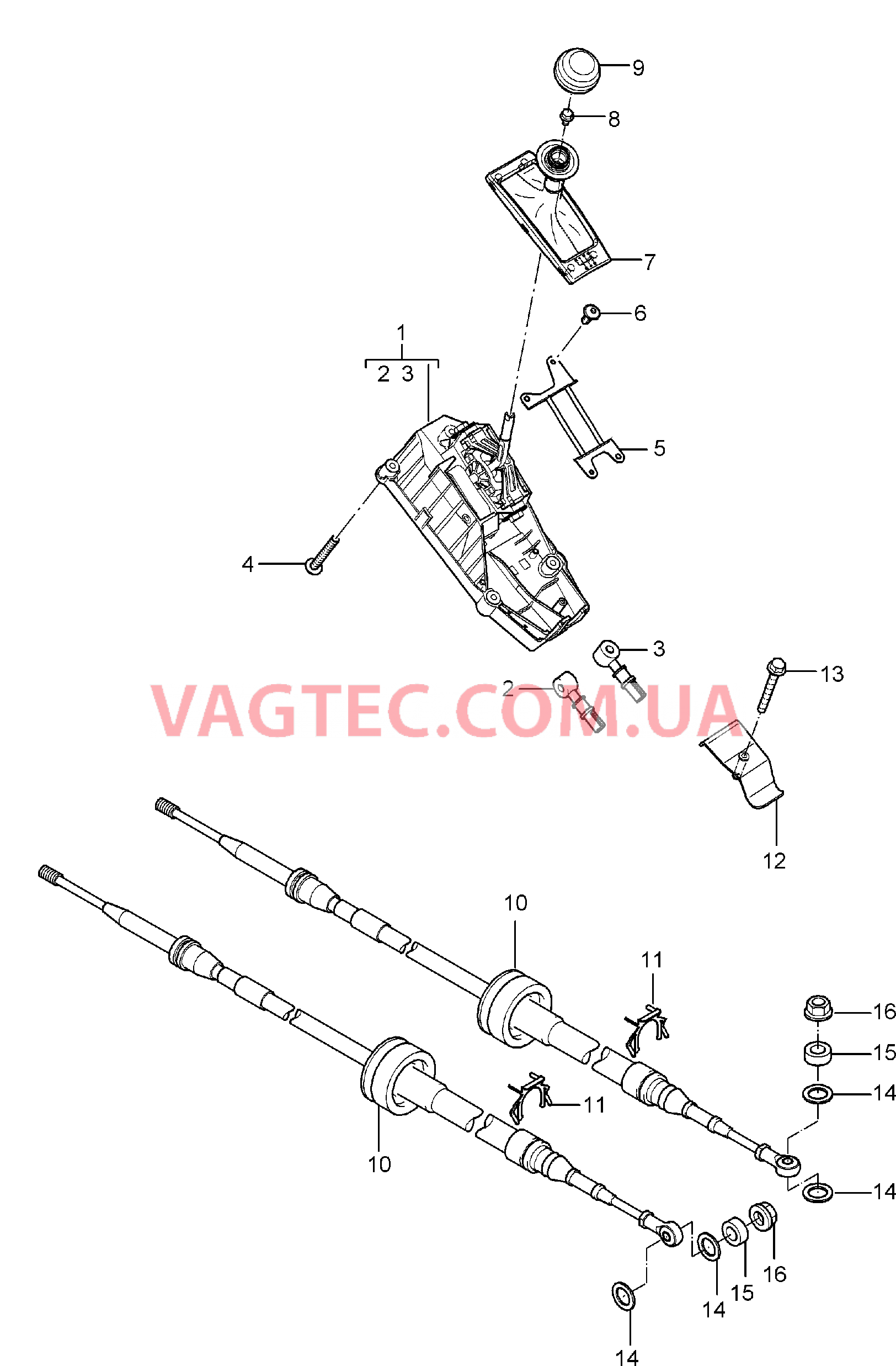 701-000 Механизм перекл.передач, Мкпп для PORSCHE CarreraGT 2004-2006