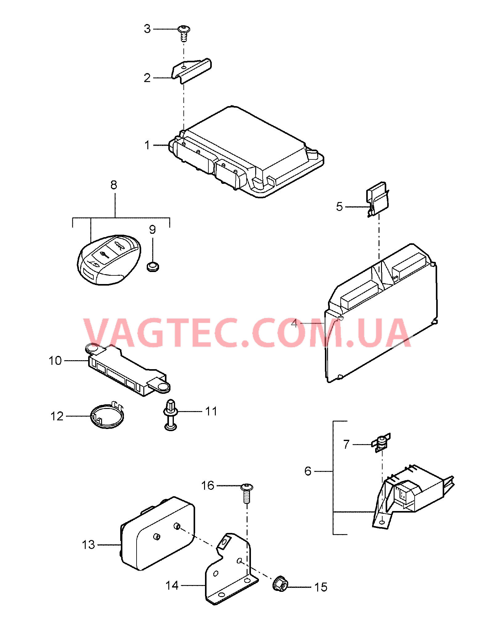 901-003 Блоки управления для PORSCHE CarreraGT 2004-2006