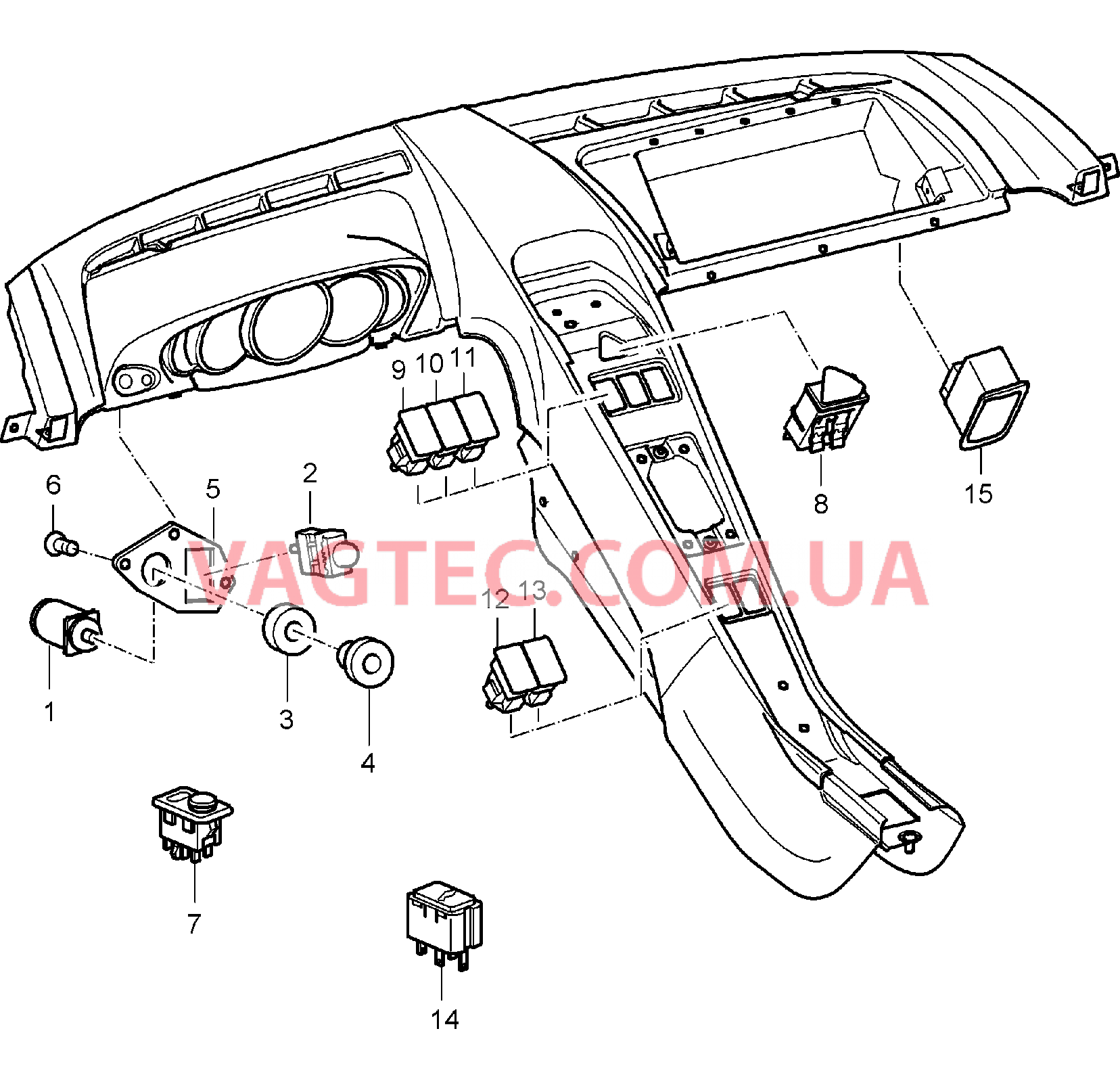 903-005 Выключатель для PORSCHE CarreraGT 2004-2006