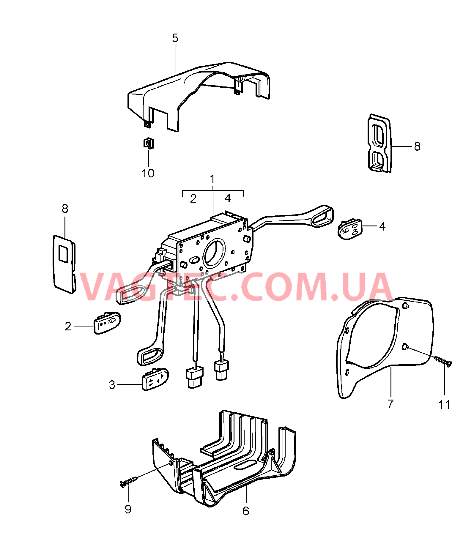 903-010 Подрулевой рычаг для PORSCHE CarreraGT 2004-2006