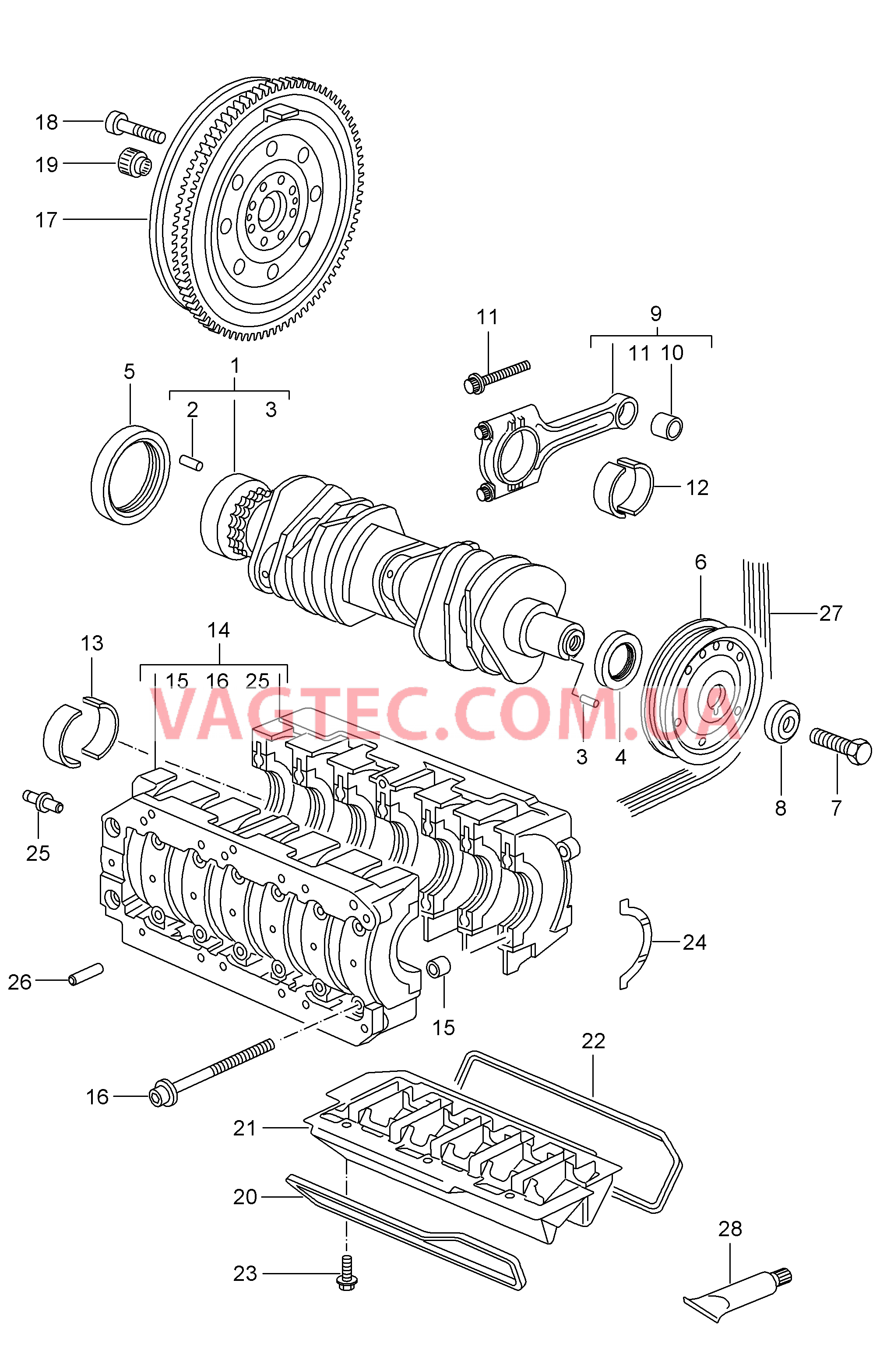 102-000 Коленвал
						
						M97.20/21/22 для PORSCHE Cayman 2006-2008USA