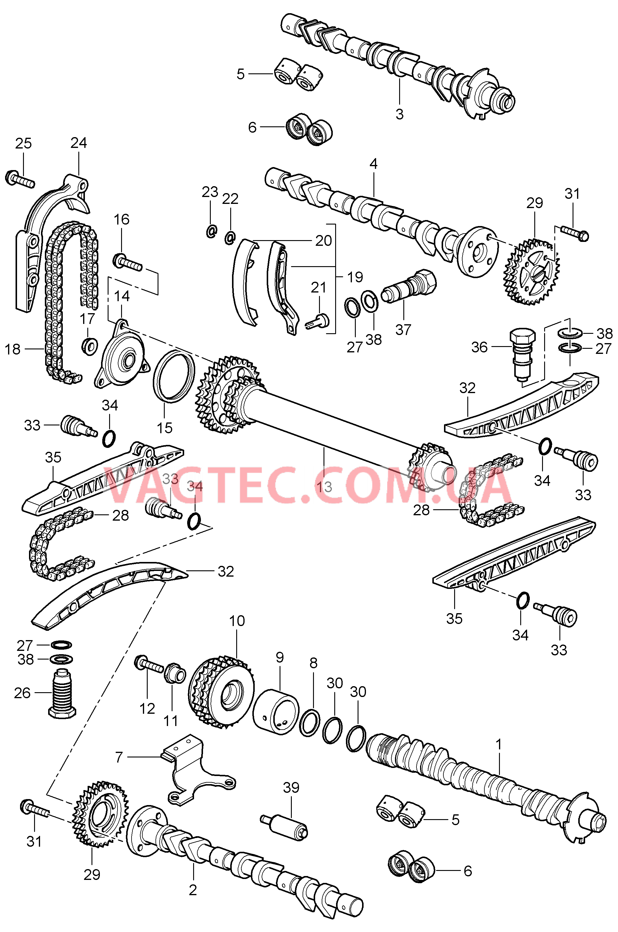 103-010 Распредвал, Привод
						
						M97.20/21/22 для PORSCHE Cayman 2006-2008USA