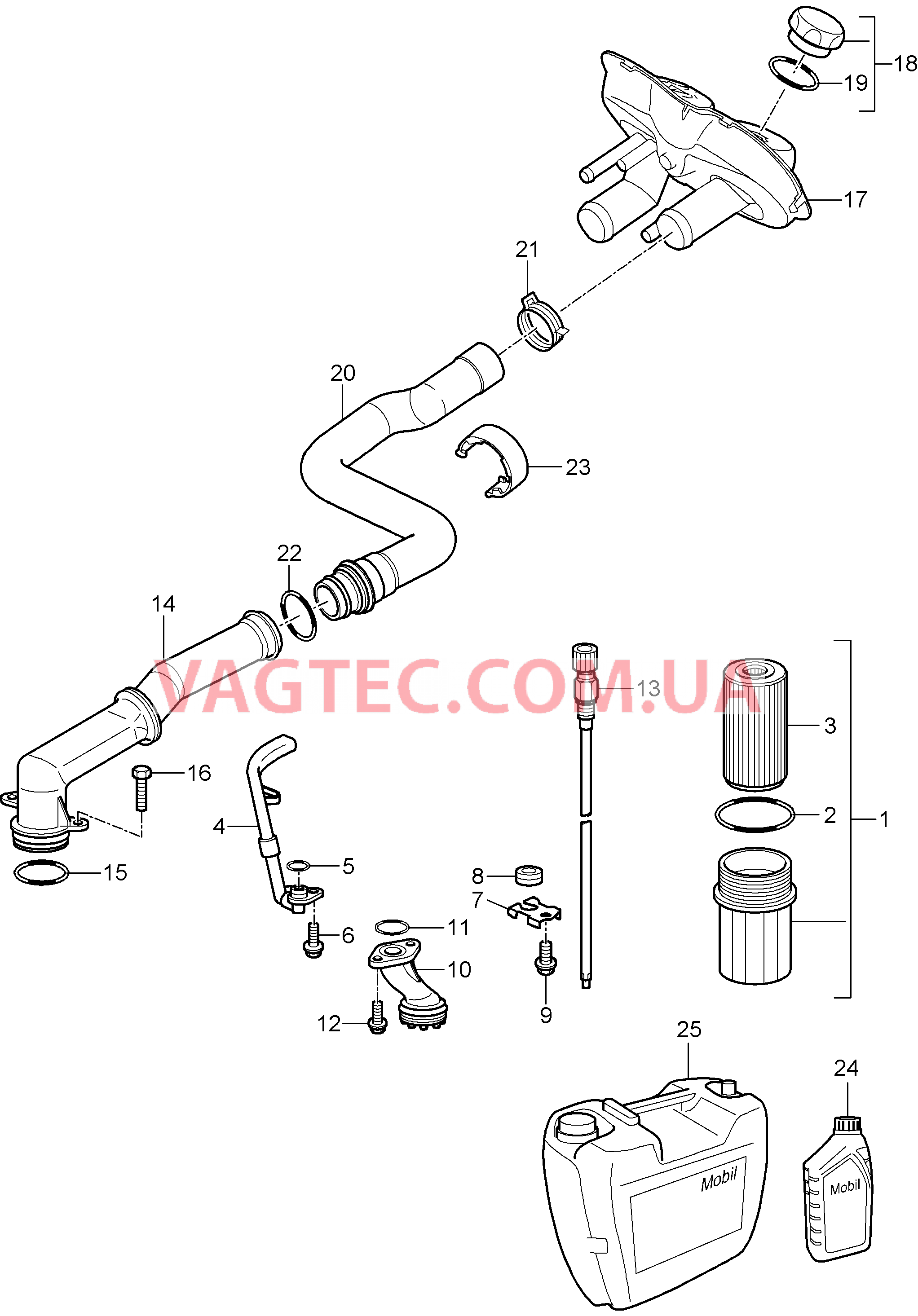 104-005 Система смазки
						
						M97.20/21 для PORSCHE Cayman 2006-2008