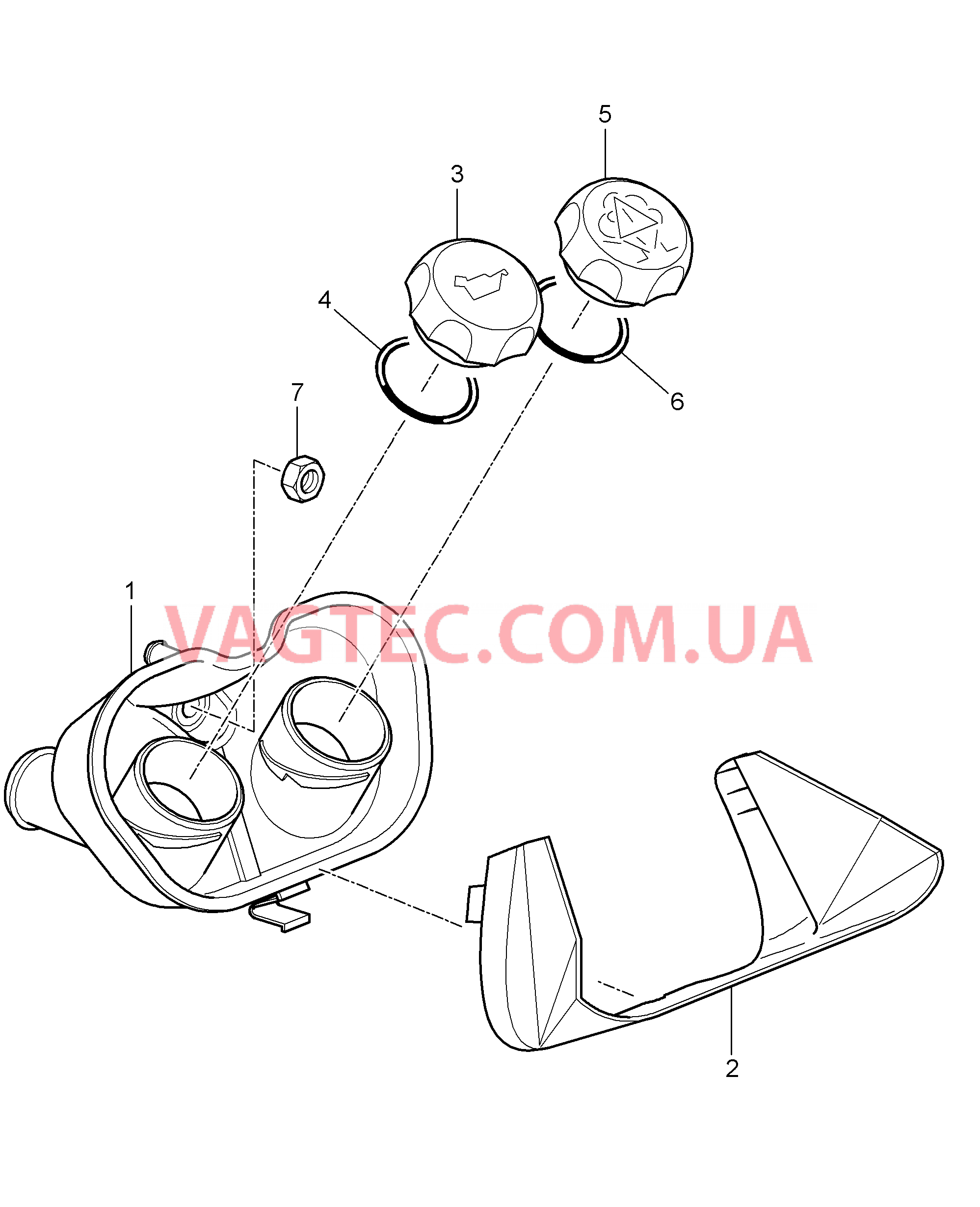 105-021 Водяное охлаждение 4, Наливной наконечник
						
						M97.20/21 для PORSCHE Cayman 2006-2008USA