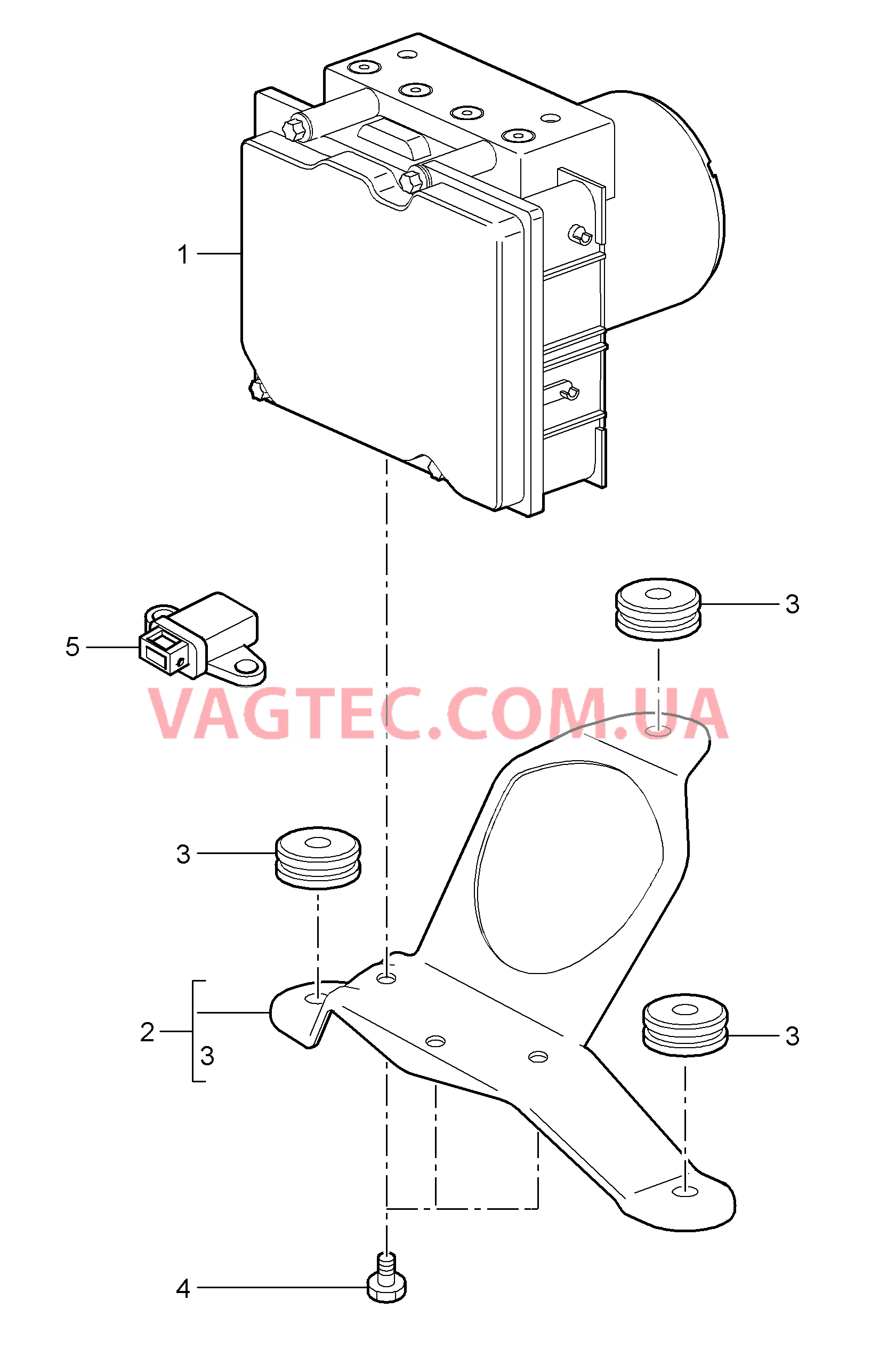 605-000 Гидравлич.модуль, ABS, Управление для PORSCHE Cayman 2006-2008USA