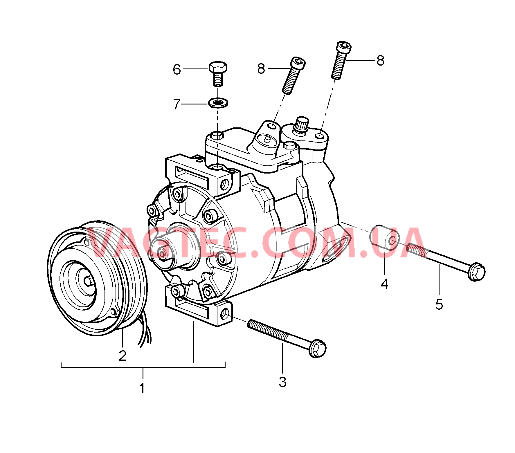 813-015 Компрессор для PORSCHE Cayman 2006-2008