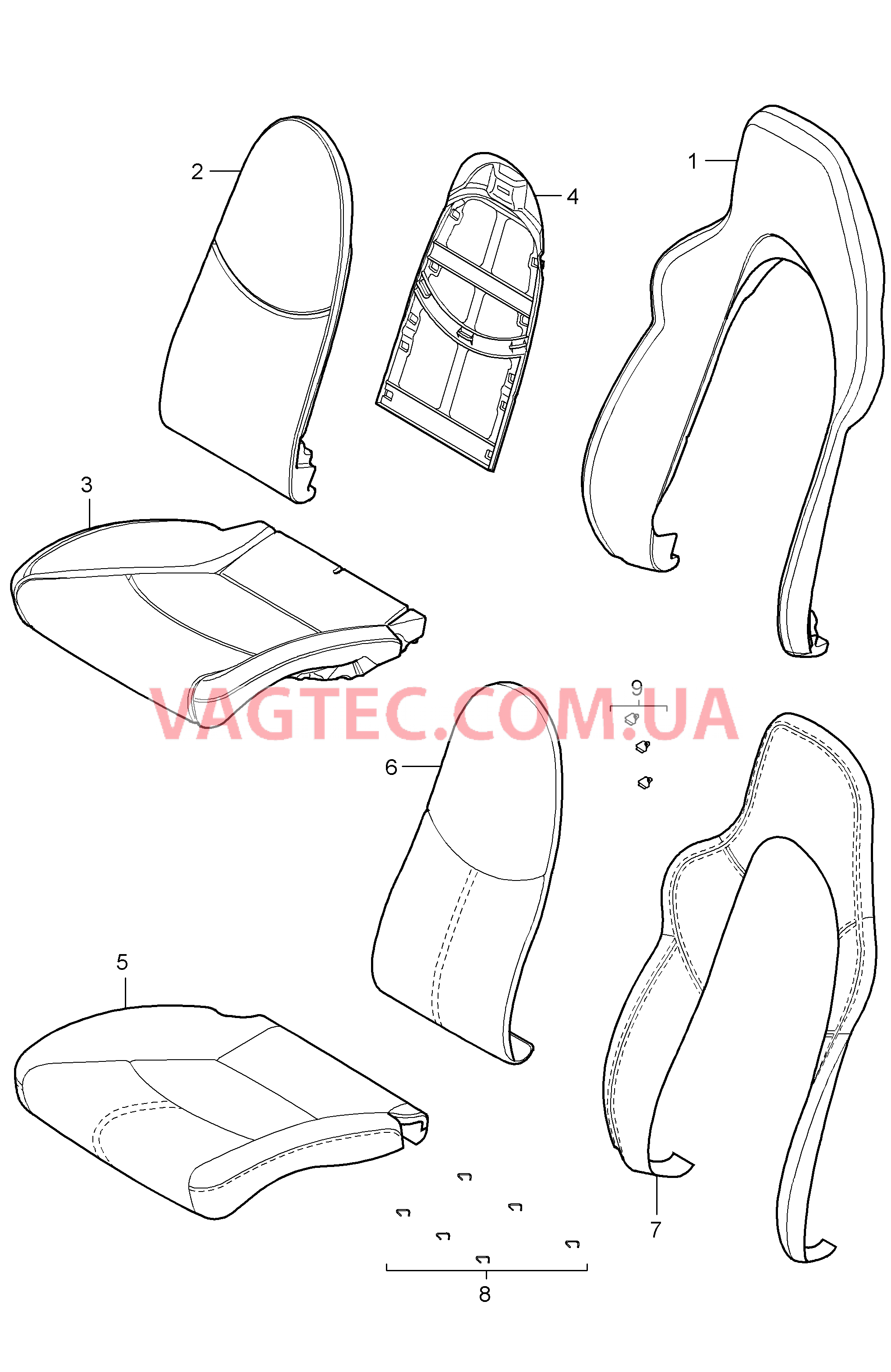 817-017 Пенопласт.комп., Покрытие, Спортивное сиденье
						
						CAYMAN S/, CAYMAN для PORSCHE Cayman 2006-2008USA