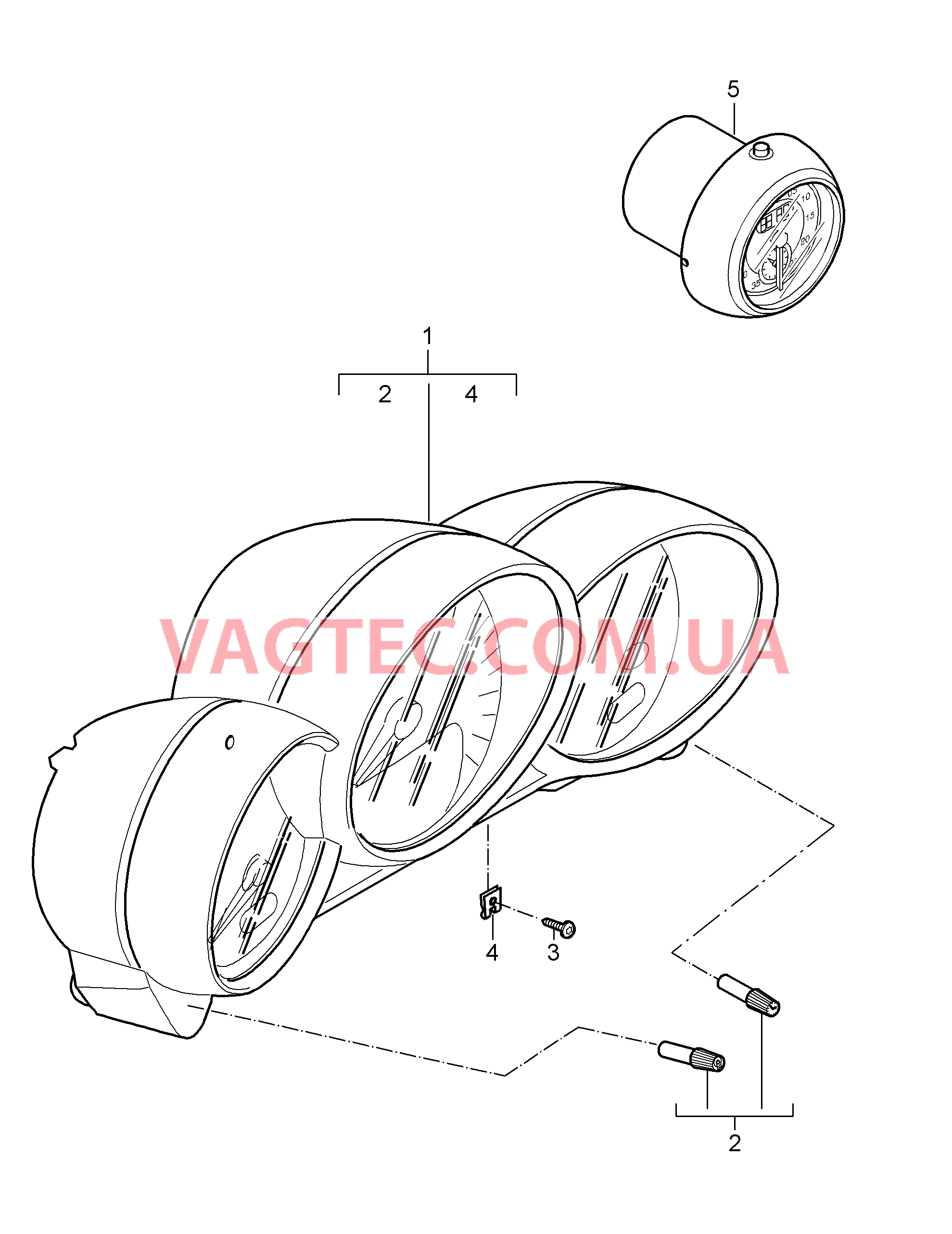 906-001 Инструменты, Секундомер для PORSCHE Cayman 2006-2008