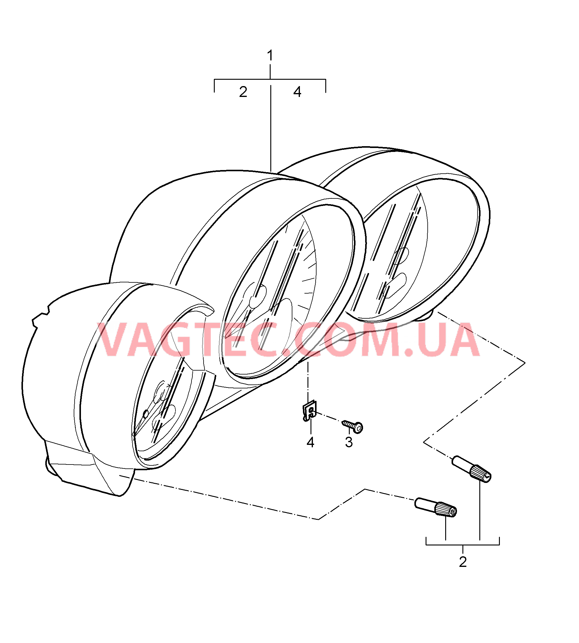 906-002 Инструменты, Программа EXCLUSIVE для PORSCHE Cayman 2006-2008USA